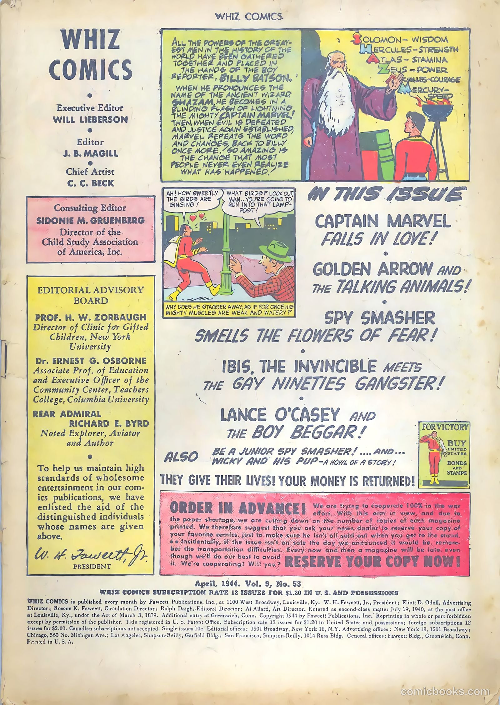 Whiz Comics #53 (1944) — page 2 of 50