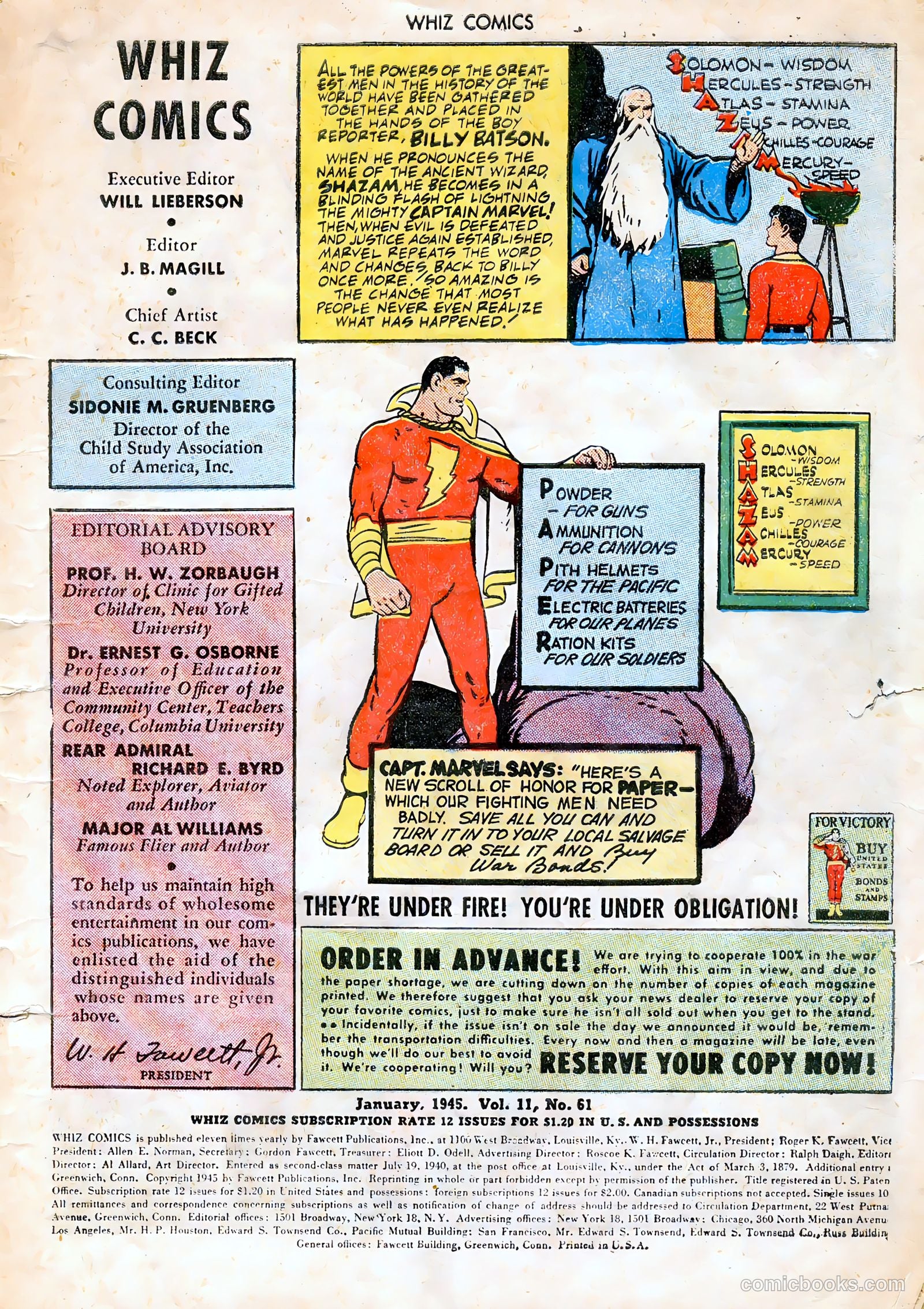 Whiz Comics #61 (1945) — page 3 of 36