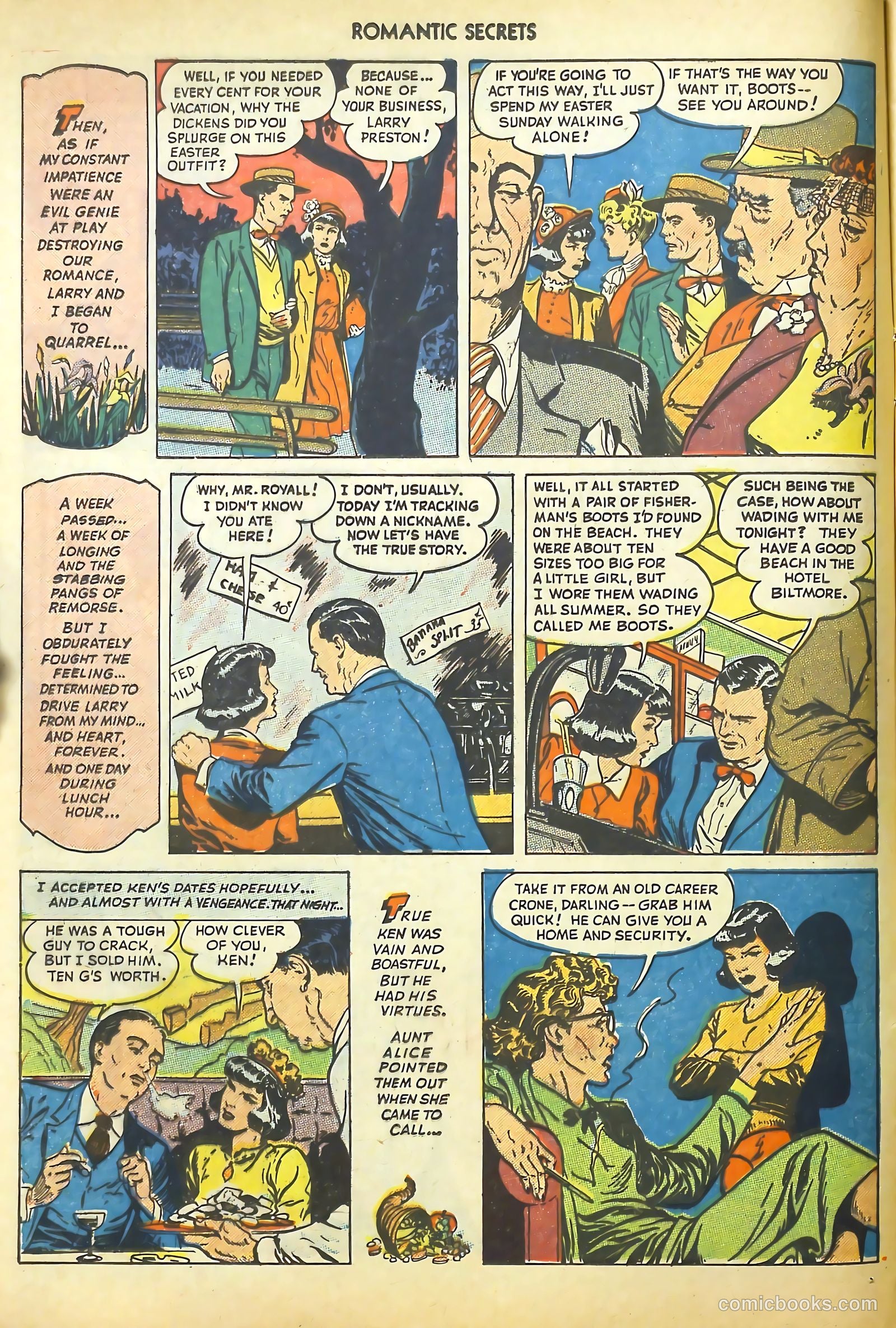 Big Book Romances #1 (1950) — page 108 of 149