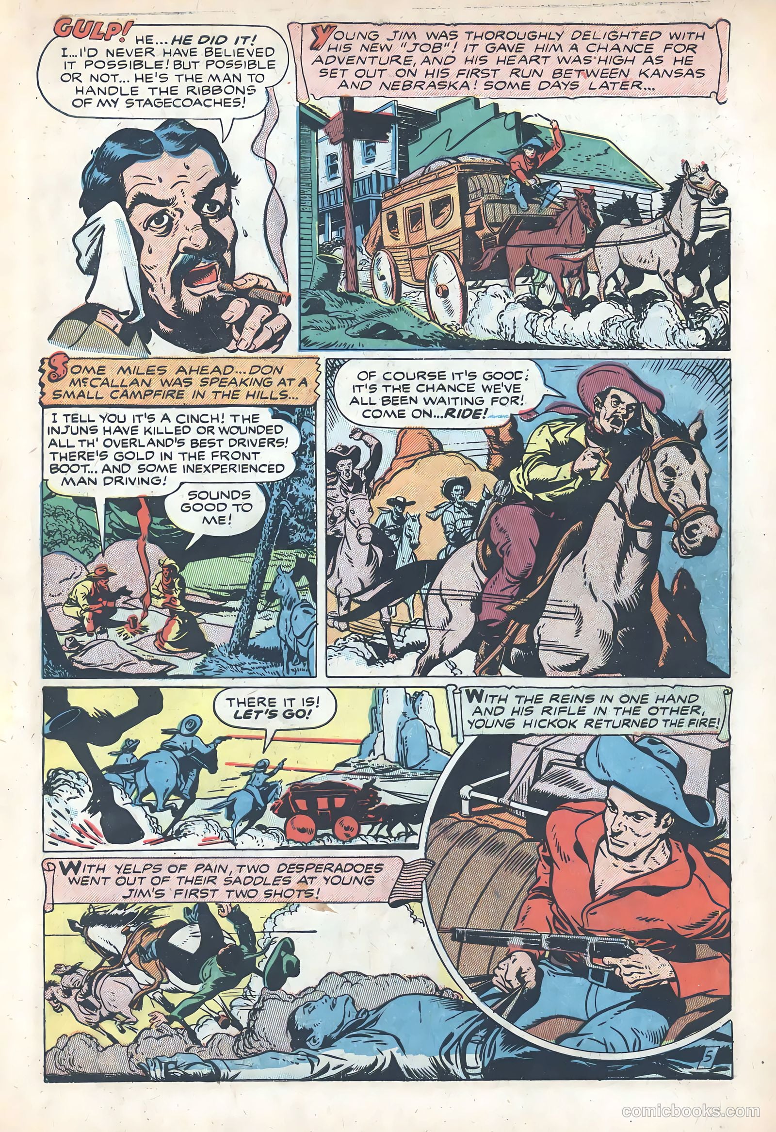 Wild Bill Hickok #1 (1949) — page 7 of 37