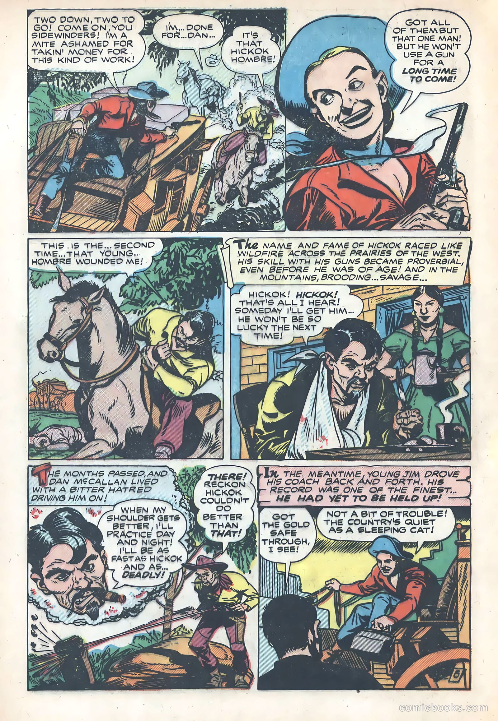Wild Bill Hickok #1 (1949) — page 8 of 37