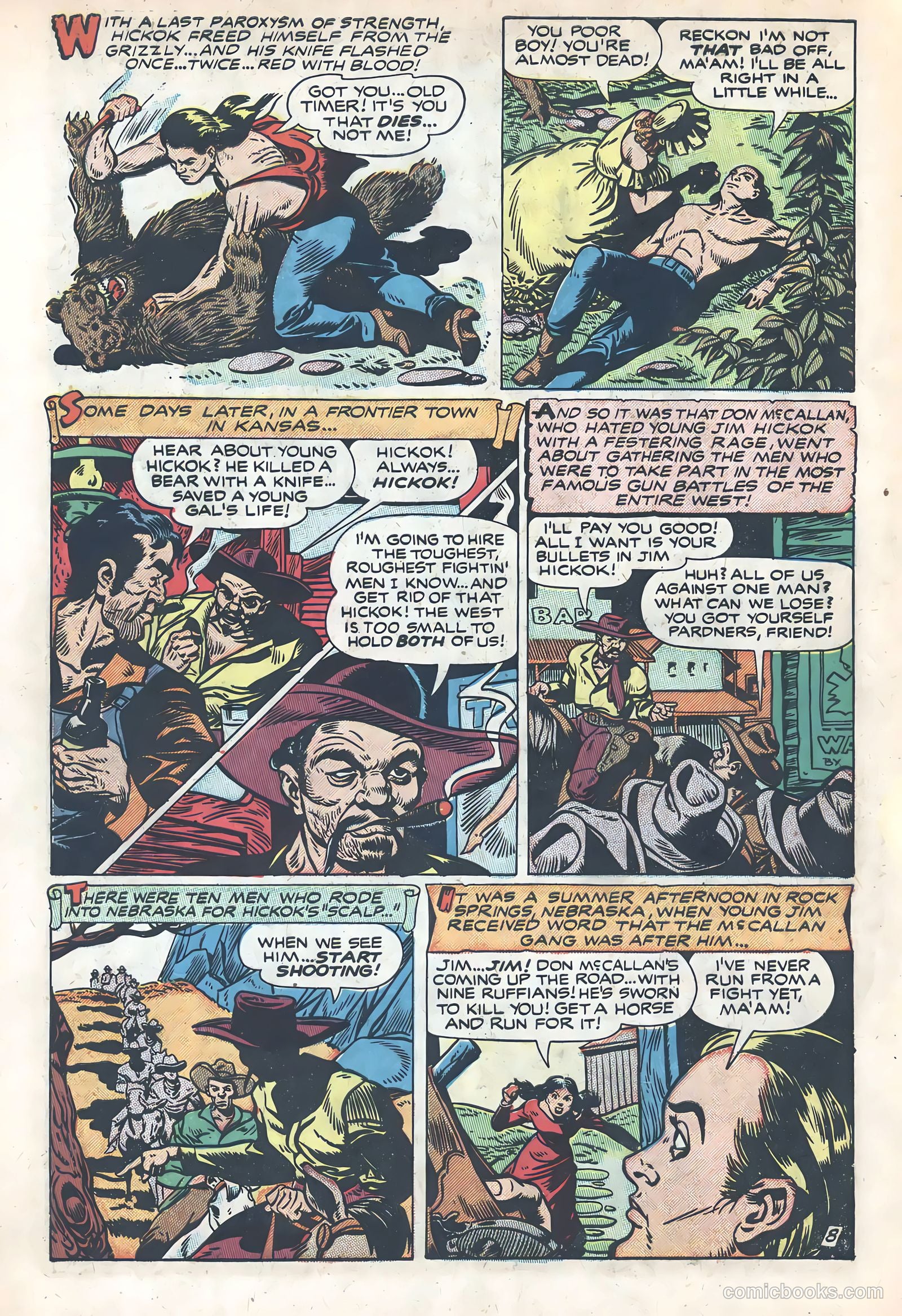 Wild Bill Hickok #1 (1949) — page 10 of 37