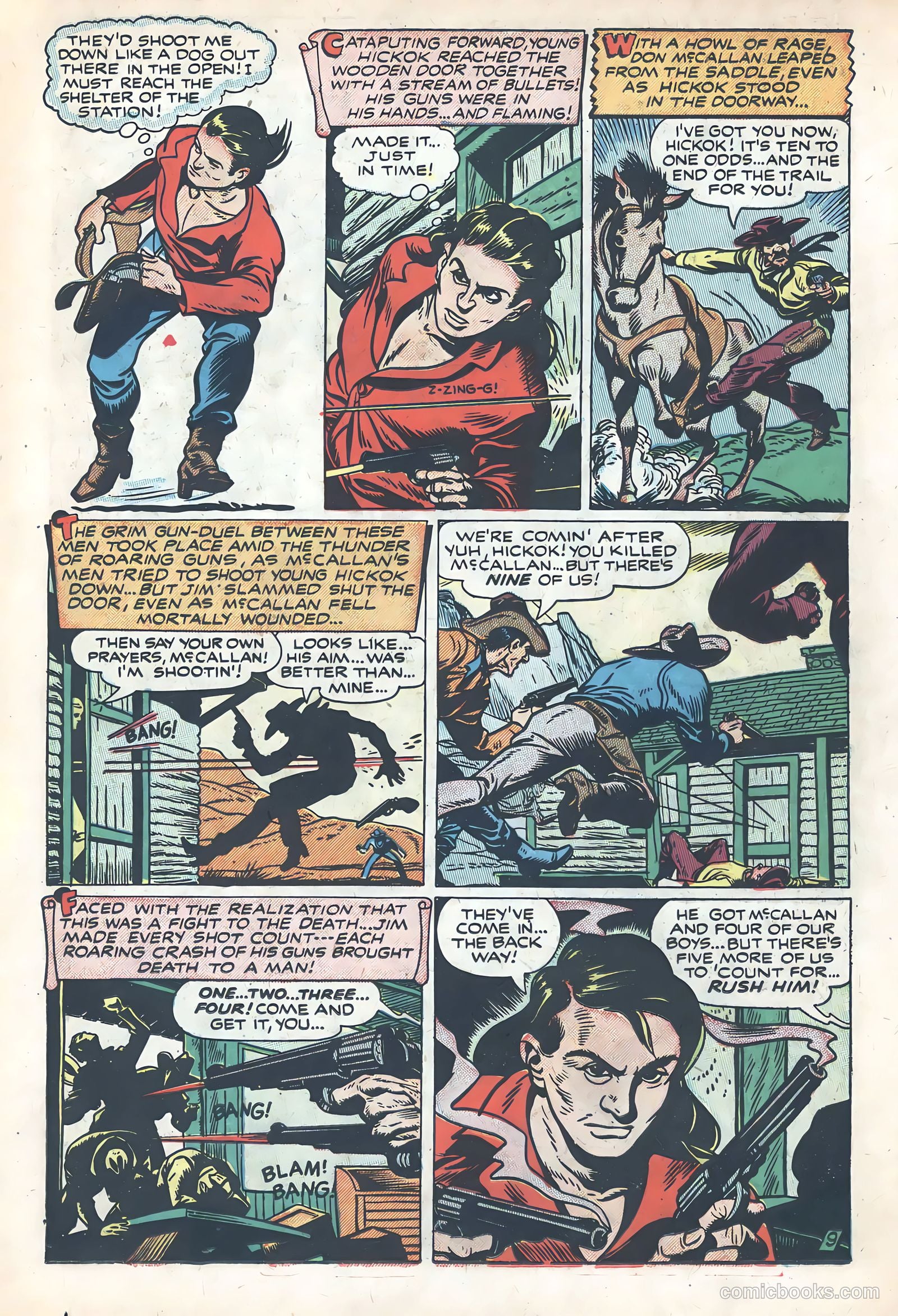 Wild Bill Hickok #1 (1949) — page 11 of 37