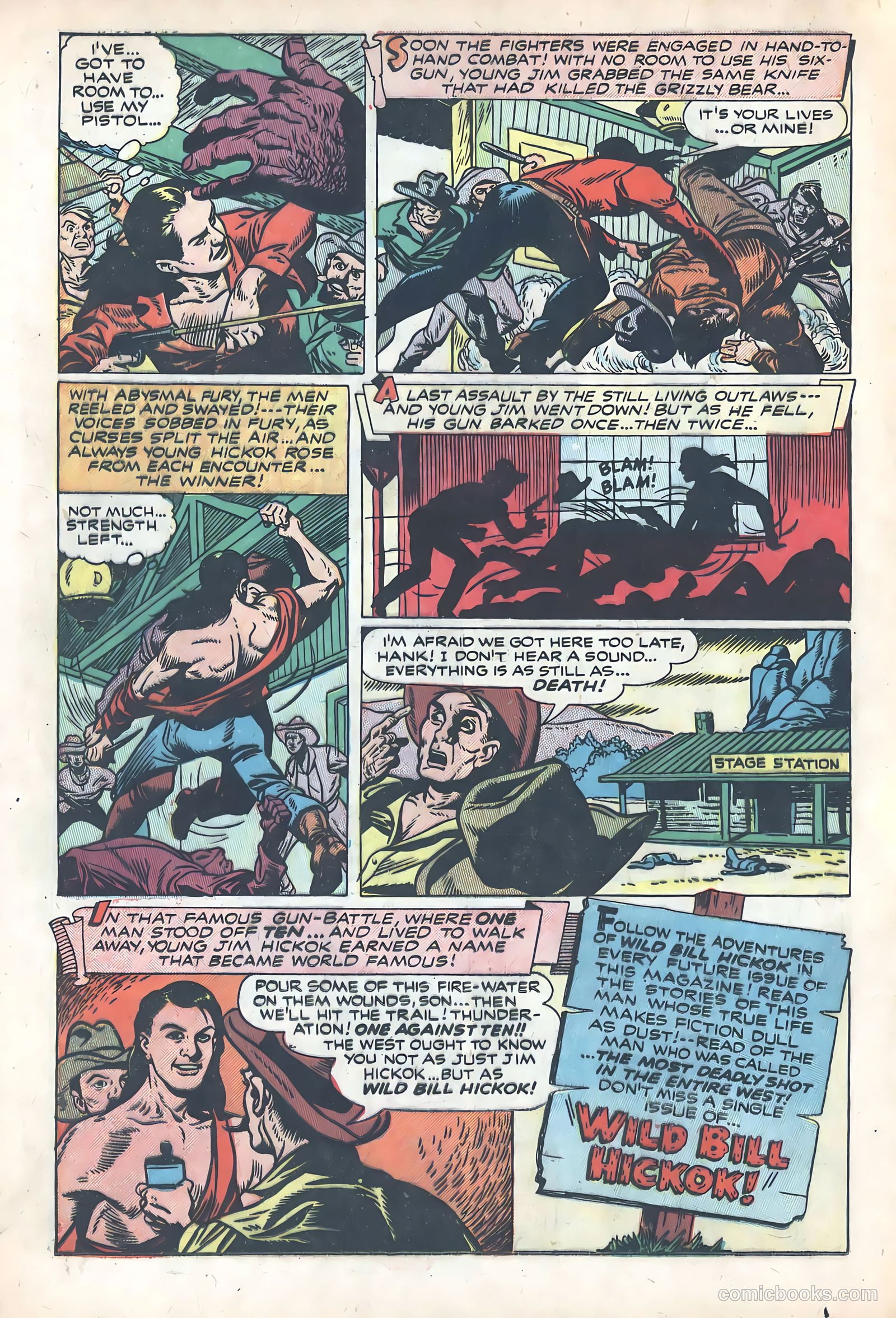 Wild Bill Hickok #1 (1949) — page 12 of 37