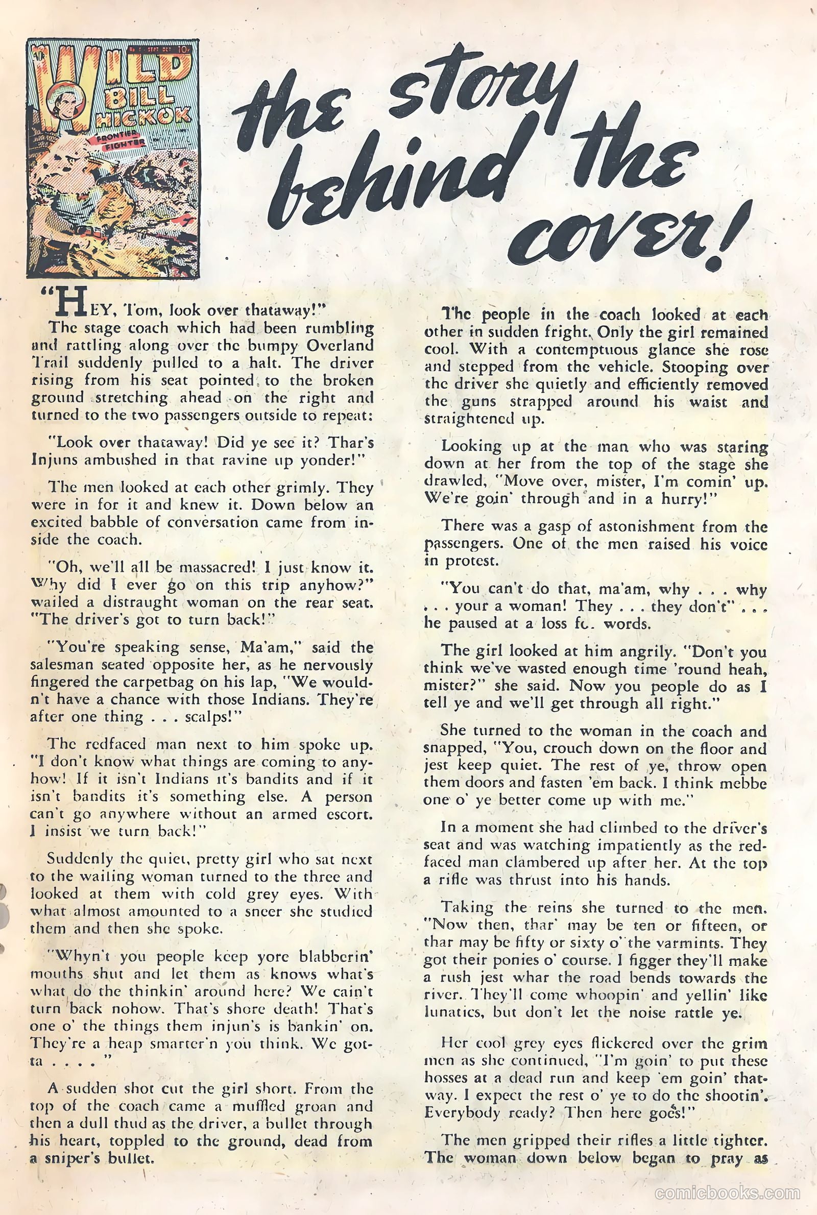 Wild Bill Hickok #1 (1949) — page 23 of 37