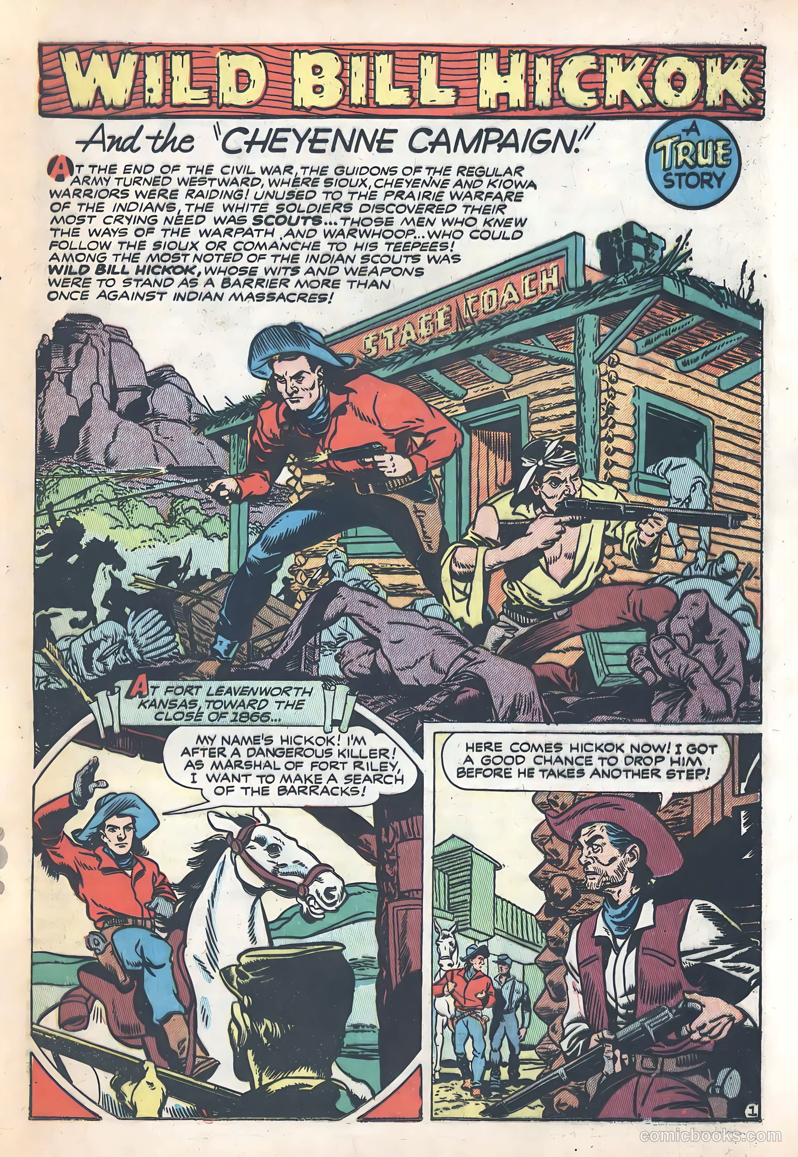 Wild Bill Hickok #1 (1949) — page 25 of 37