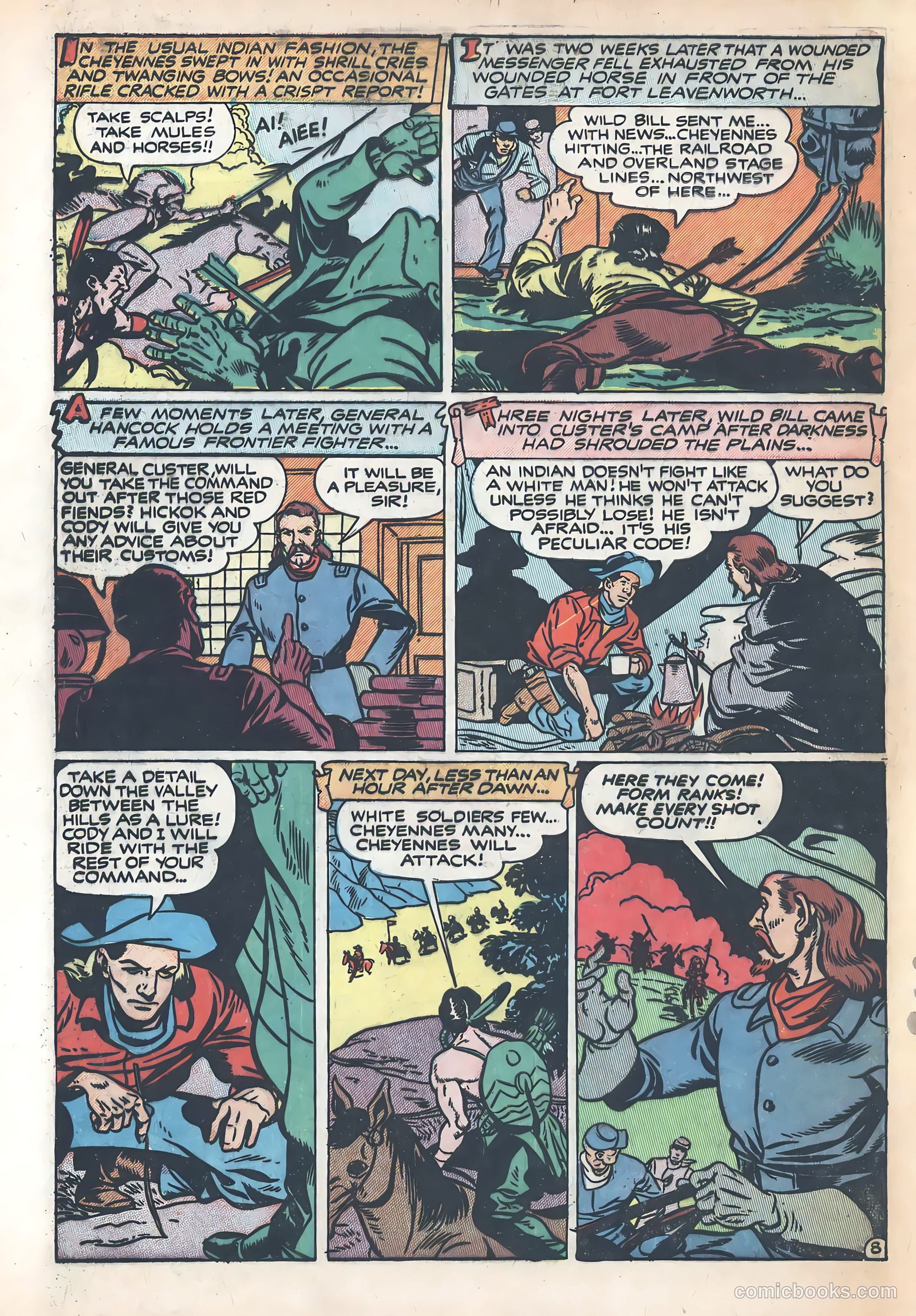 Wild Bill Hickok #1 (1949) — page 32 of 37