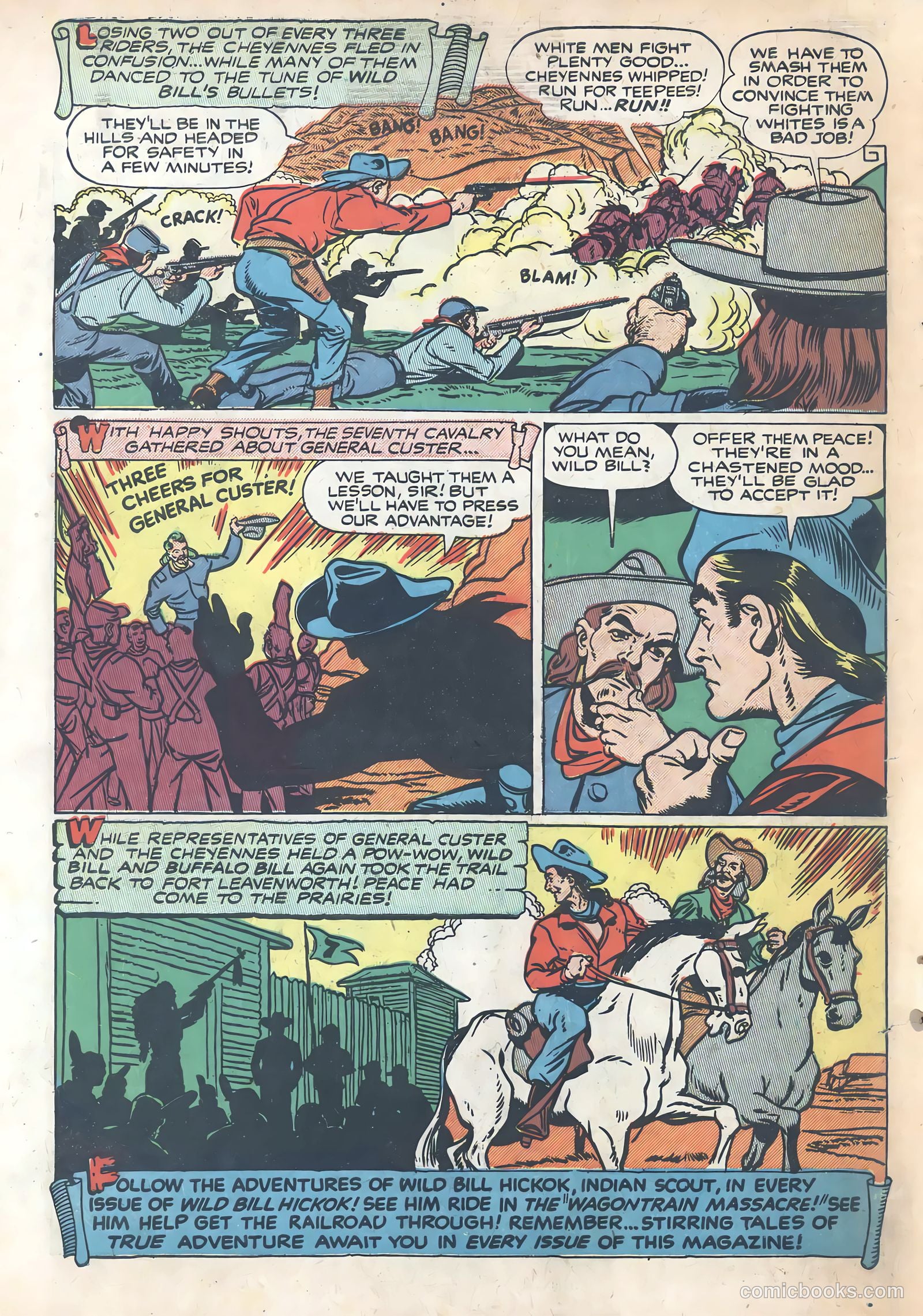 Wild Bill Hickok #1 (1949) — page 34 of 37