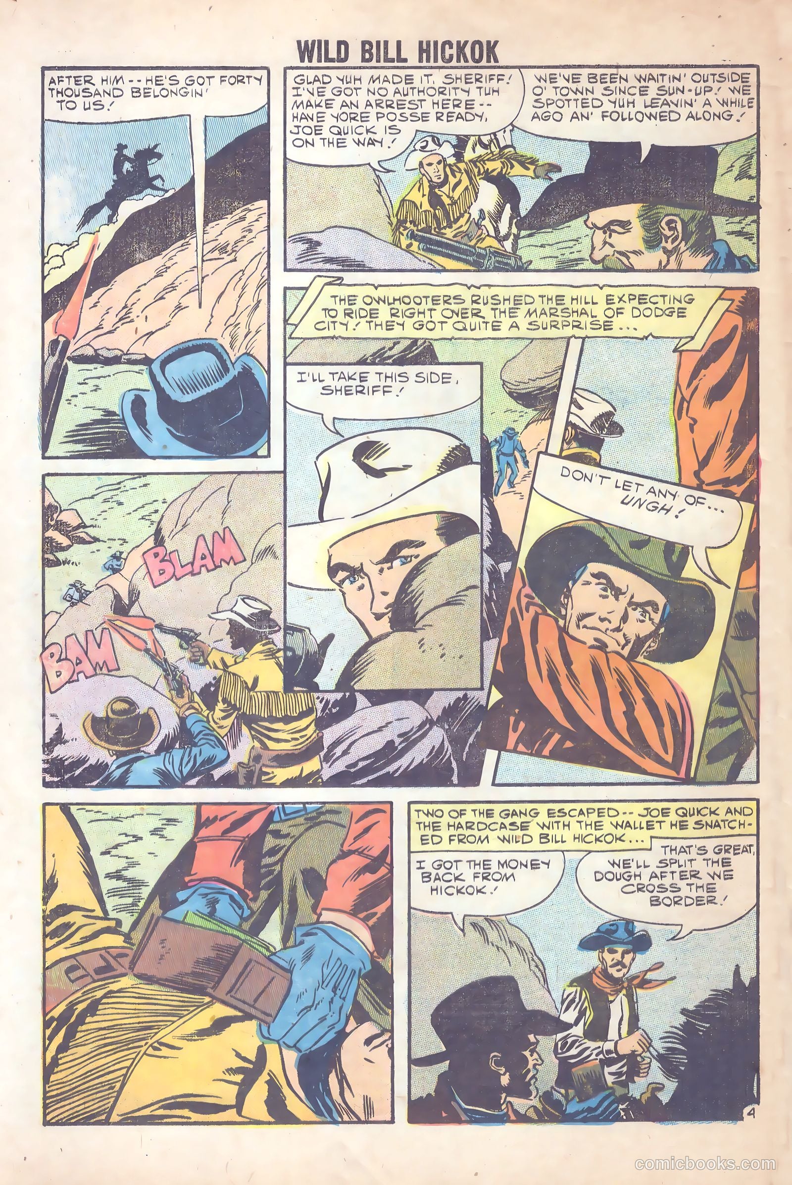 Wild Bill Hickok #1 (1959) — page 32 of 36