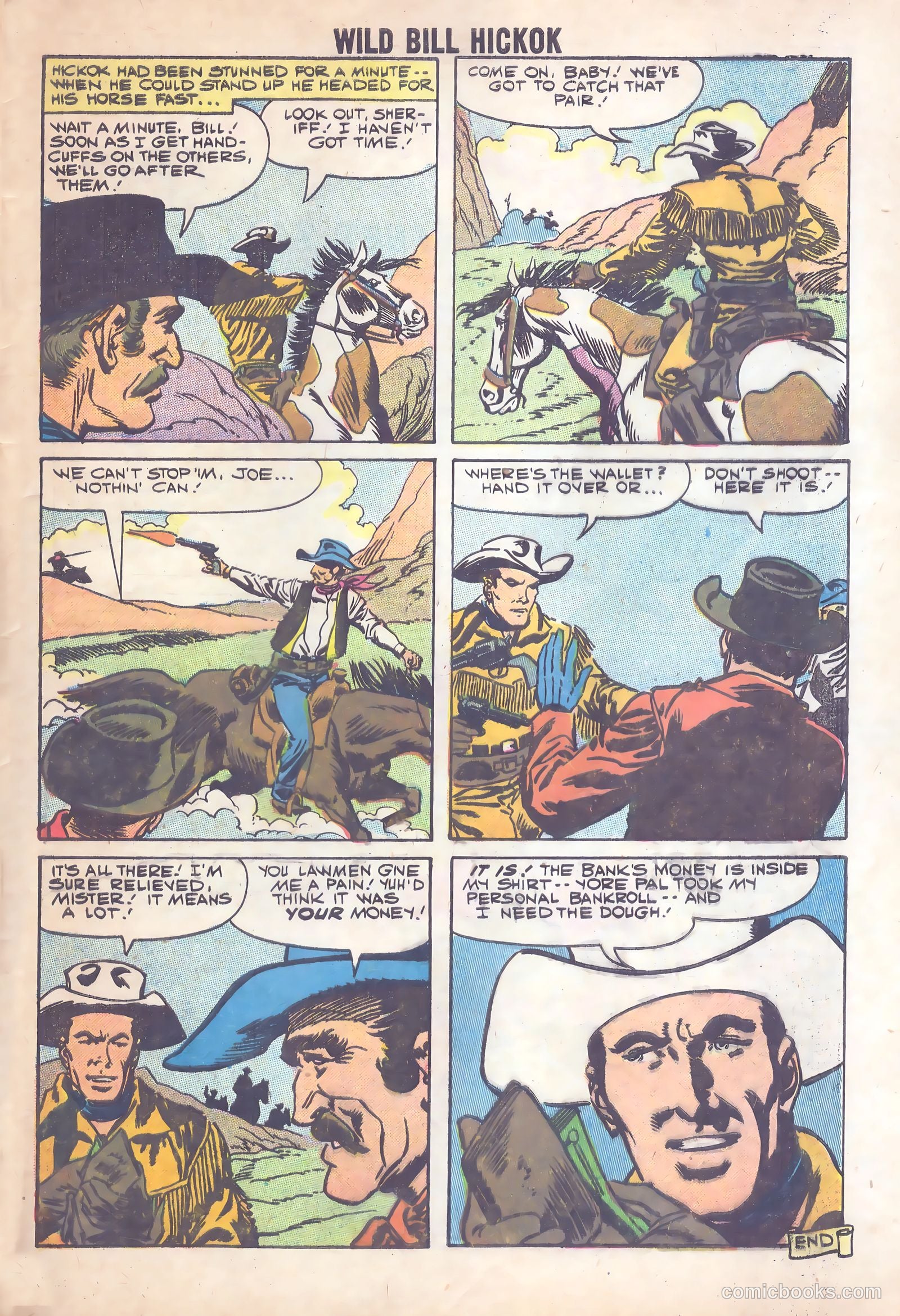 Wild Bill Hickok #1 (1959) — page 33 of 36