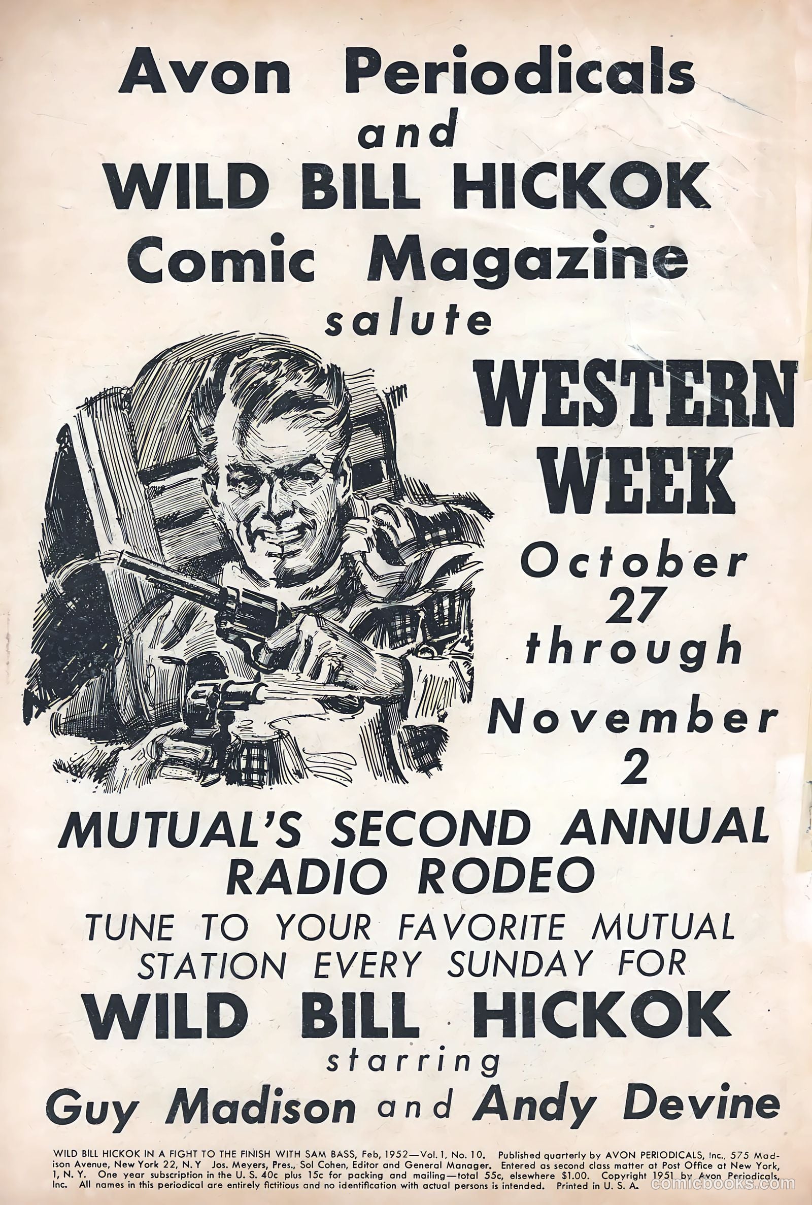 Wild Bill Hickok #10 (1952) — page 2 of 37
