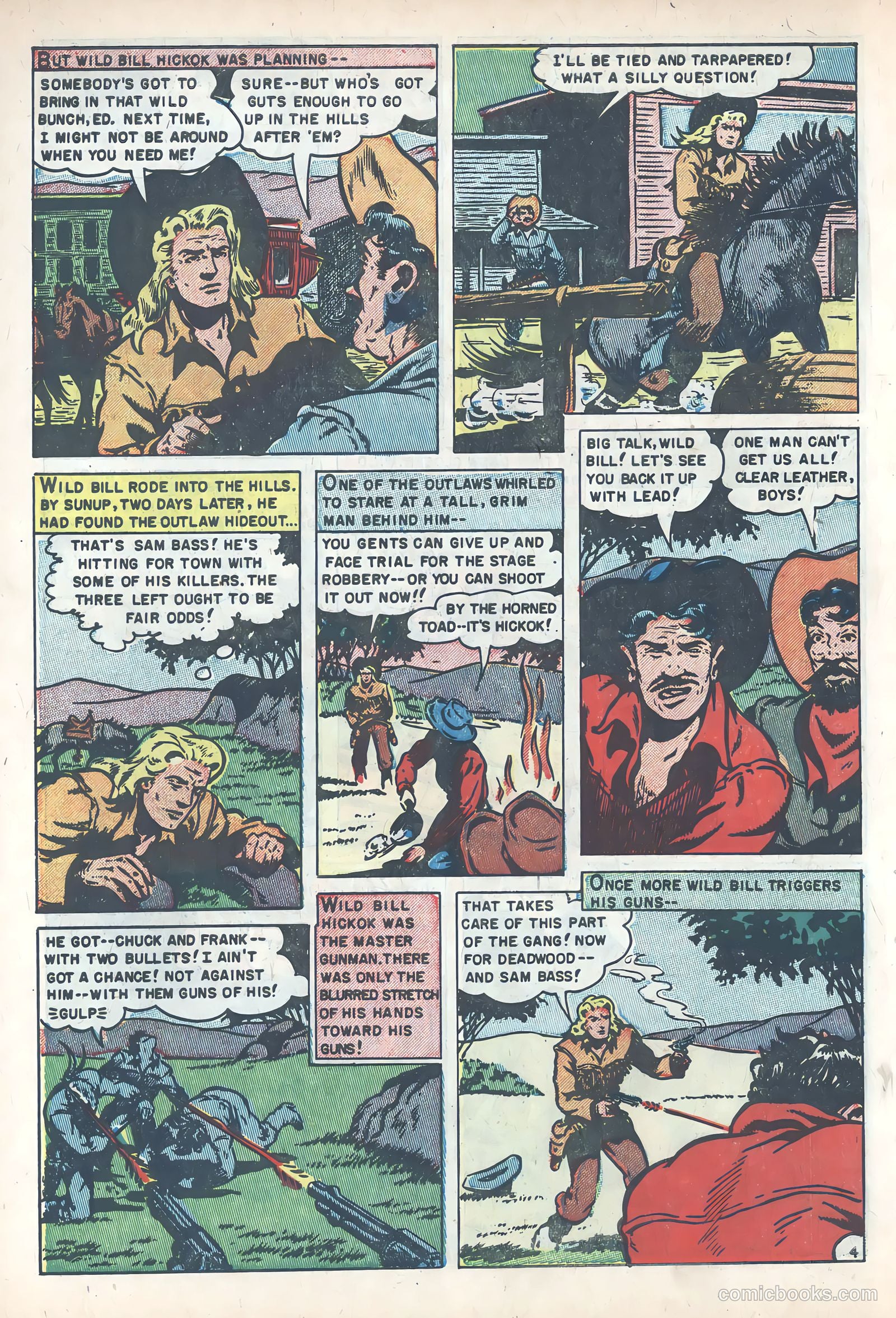 Wild Bill Hickok #10 (1952) — page 6 of 37