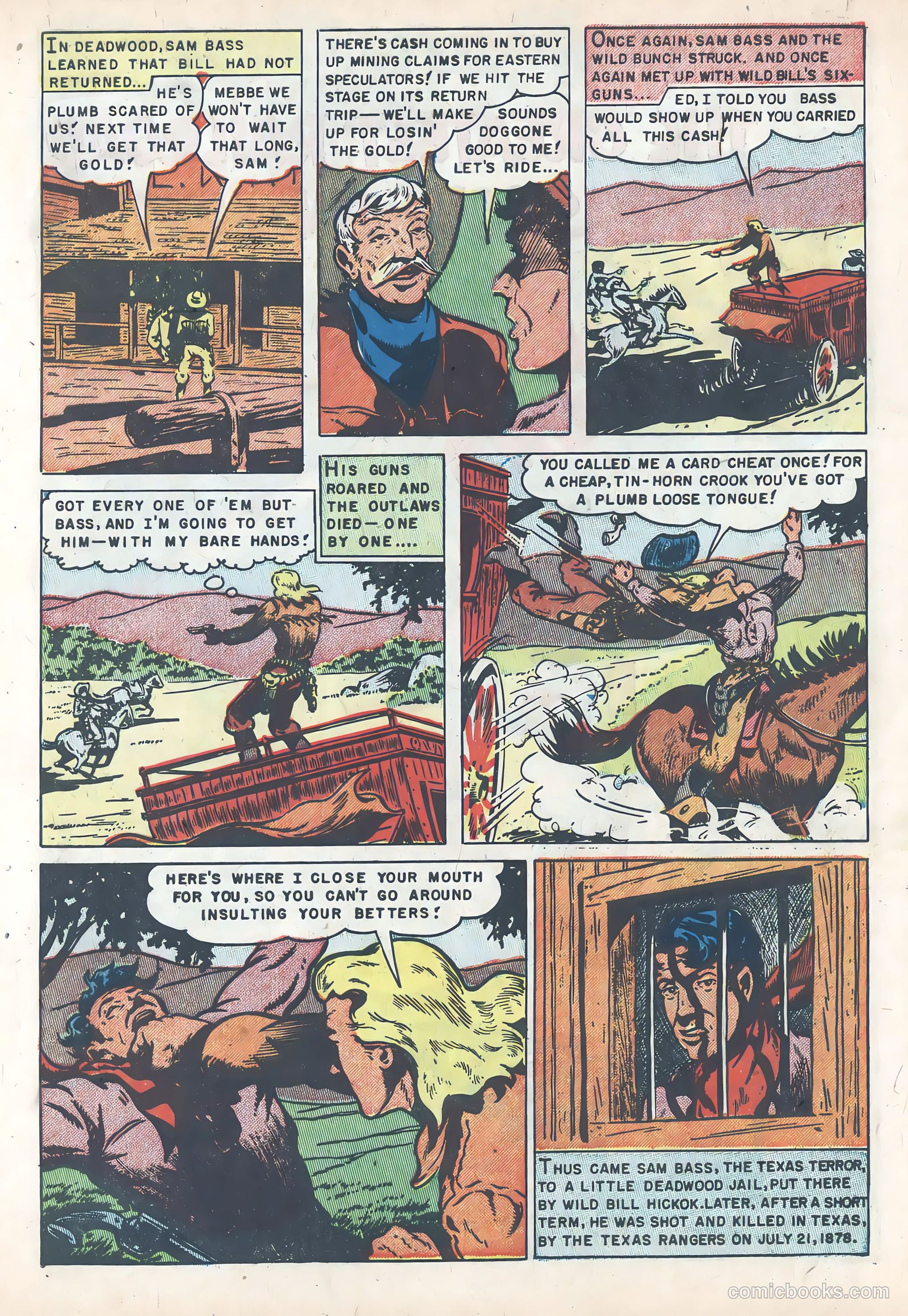 Wild Bill Hickok #10 (1952) — page 7 of 37