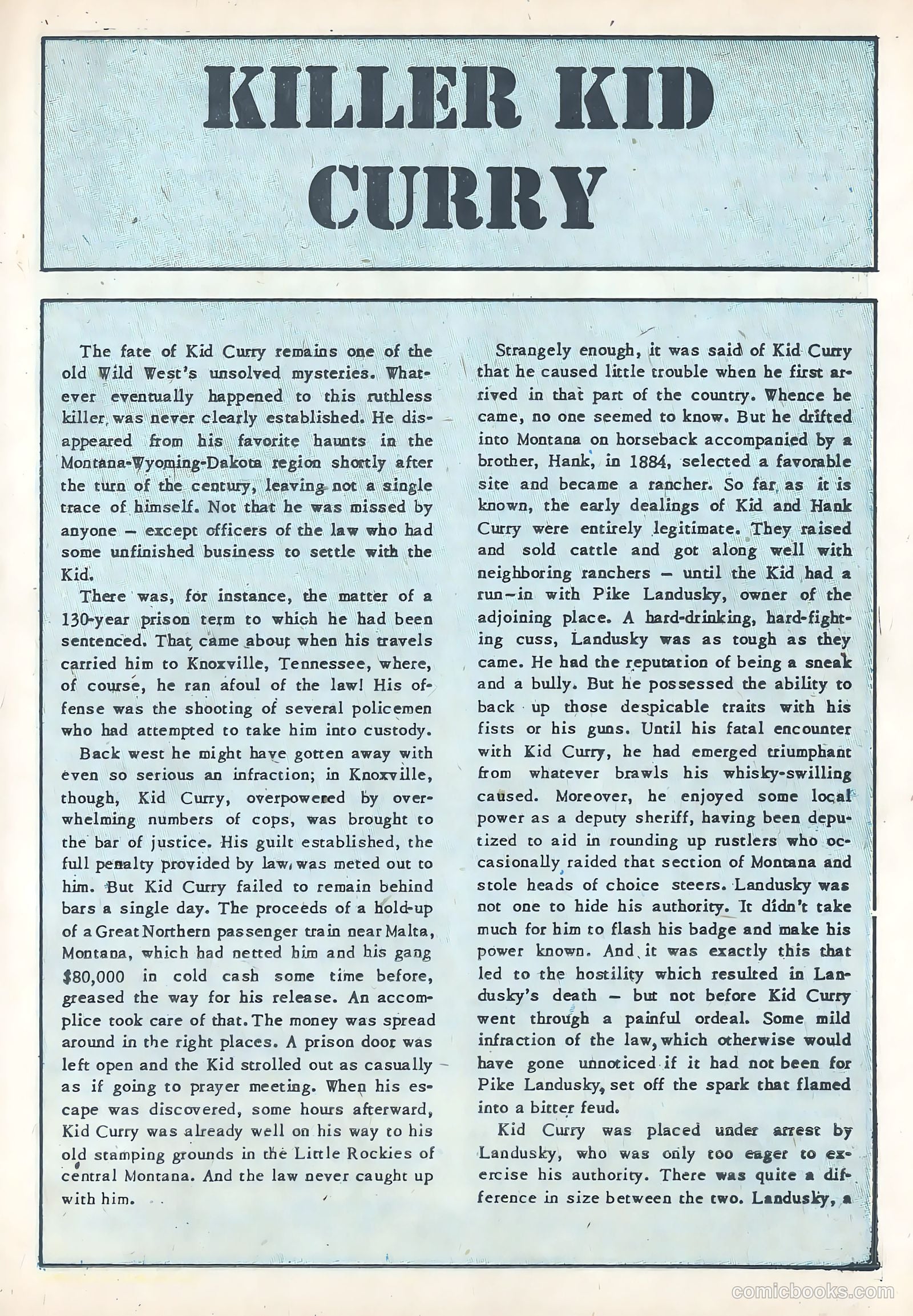 Wild Bill Hickok #10 (1952) — page 23 of 37