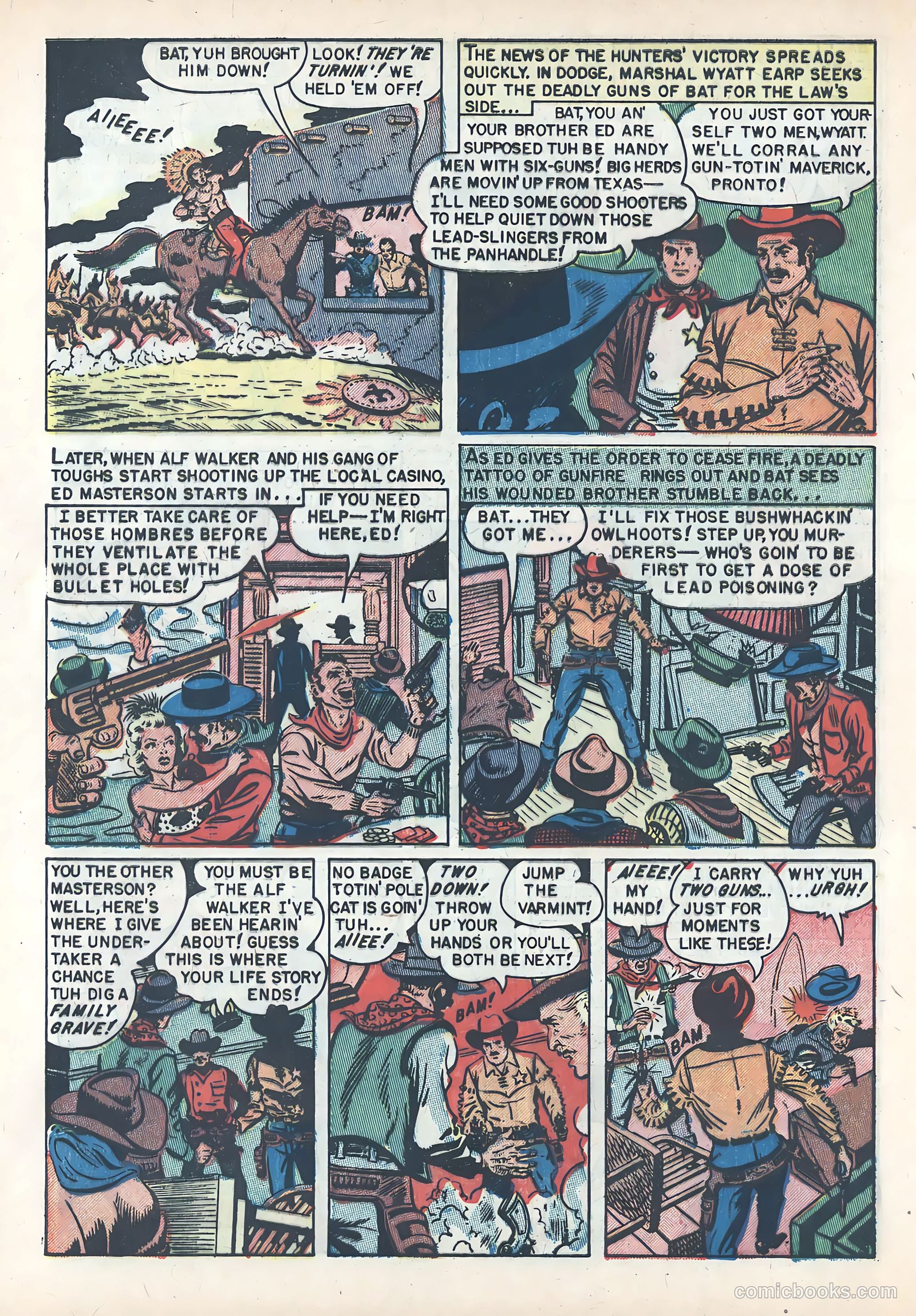 Wild Bill Hickok #10 (1952) — page 28 of 37