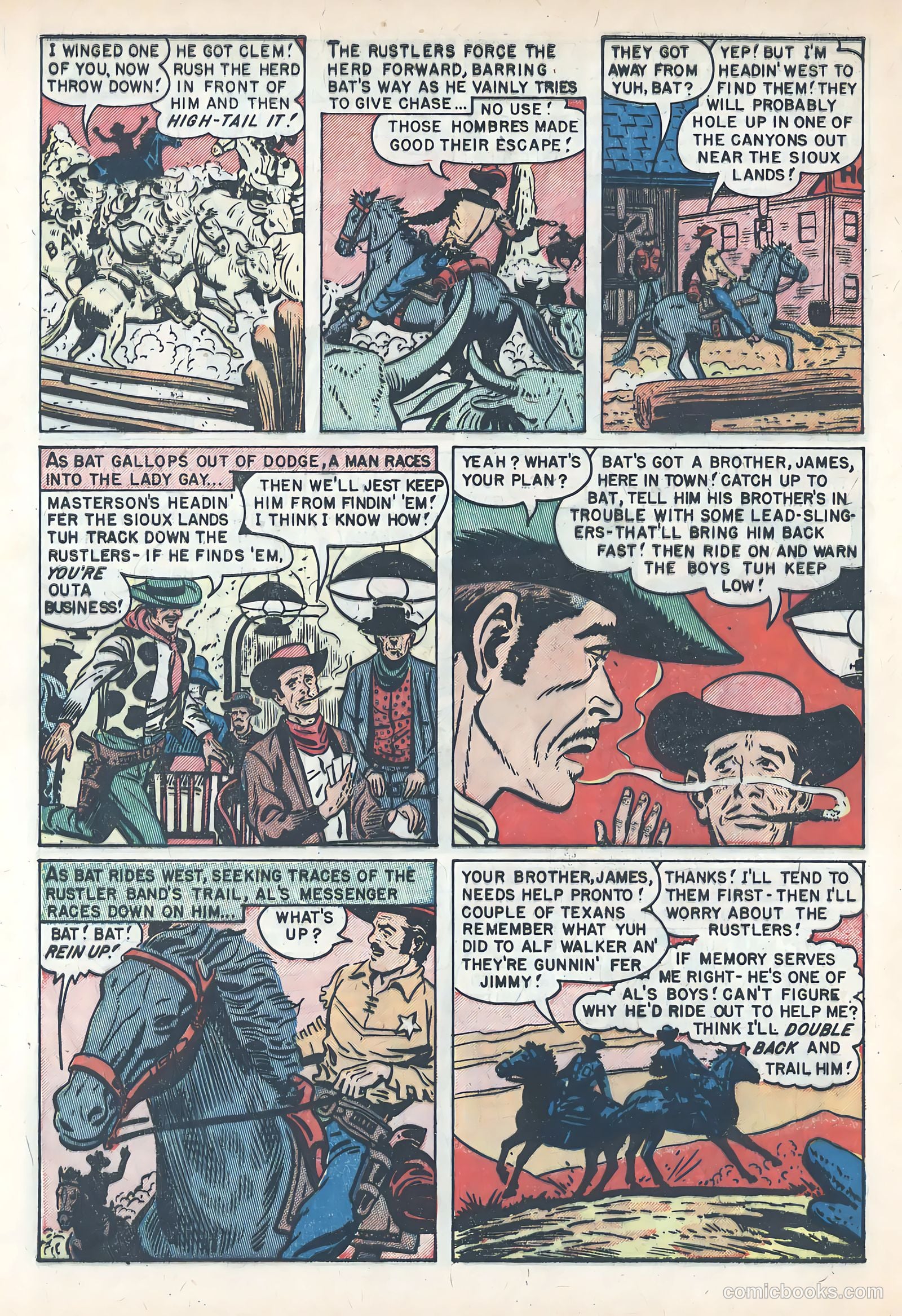 Wild Bill Hickok #10 (1952) — page 32 of 37