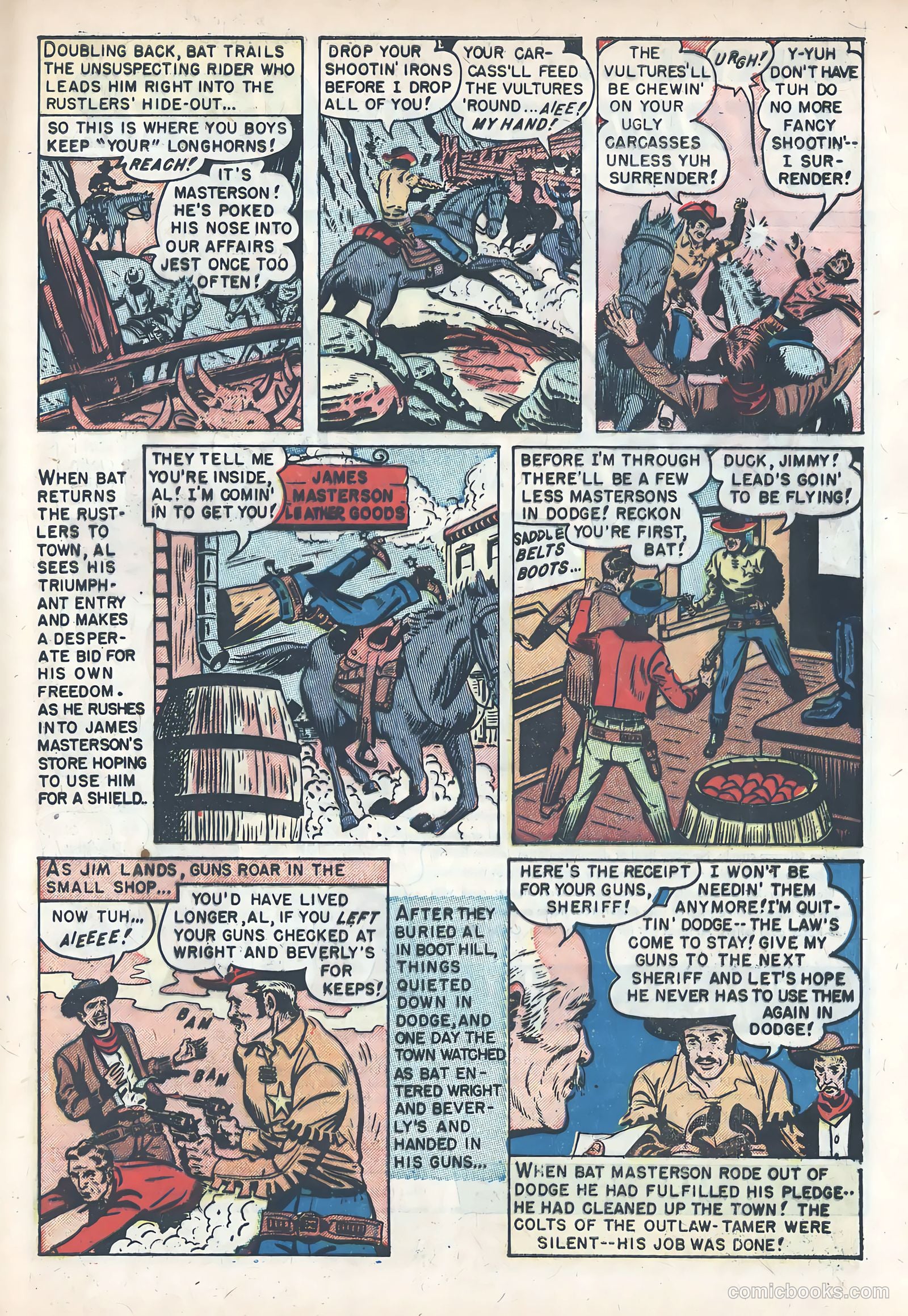 Wild Bill Hickok #10 (1952) — page 33 of 37