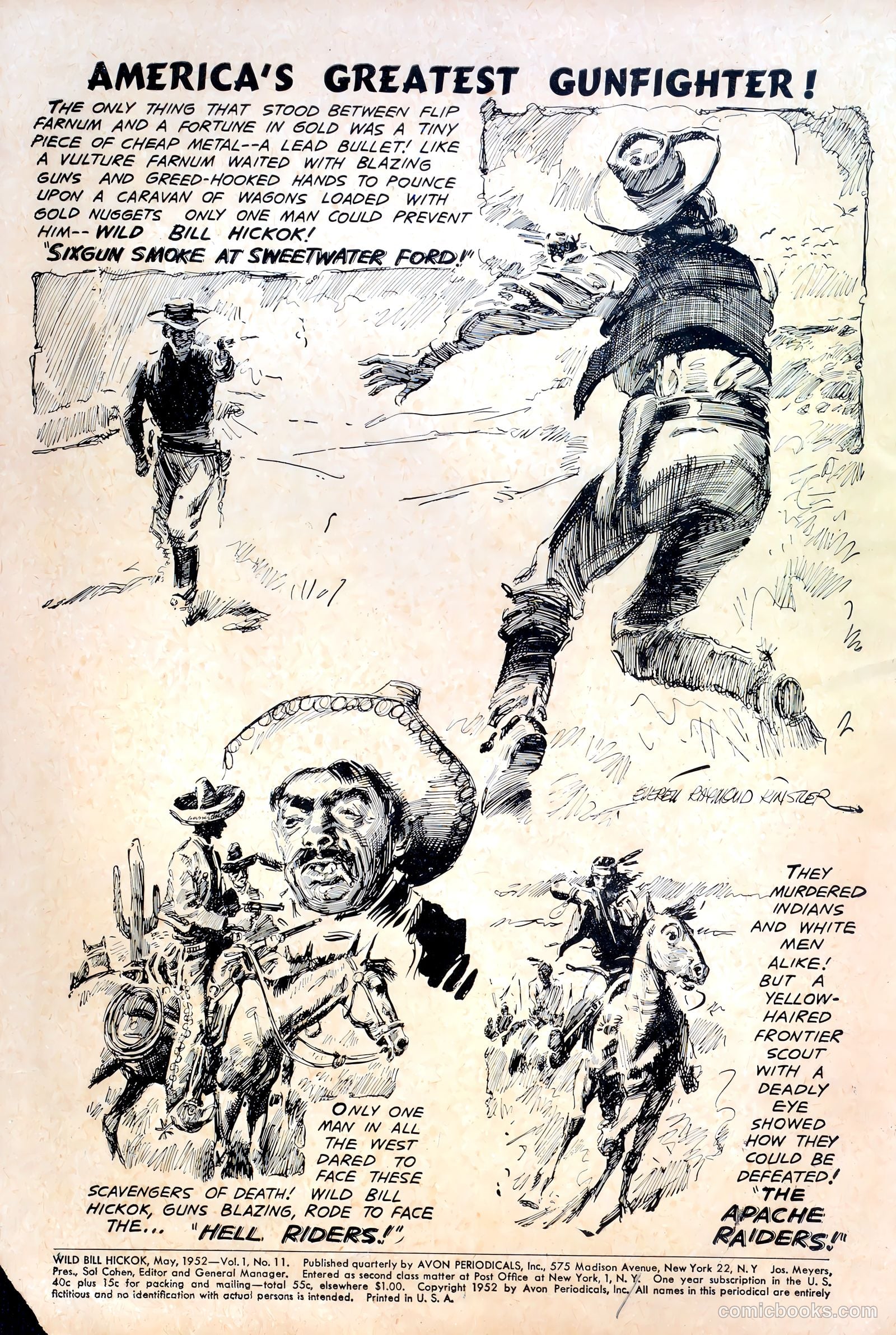 Wild Bill Hickok #11 (1952) — page 2 of 36