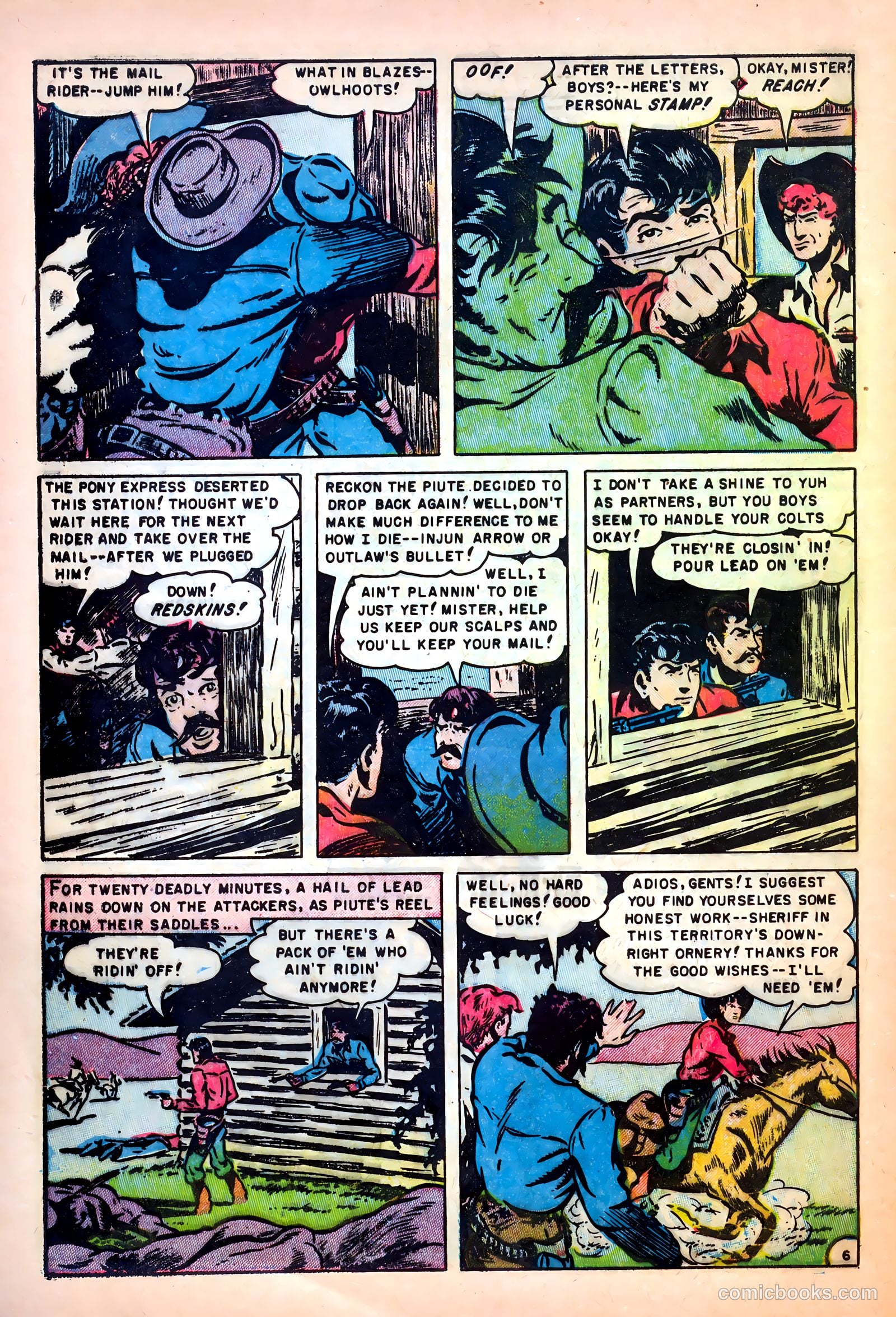 Wild Bill Hickok #11 (1952) — page 32 of 36