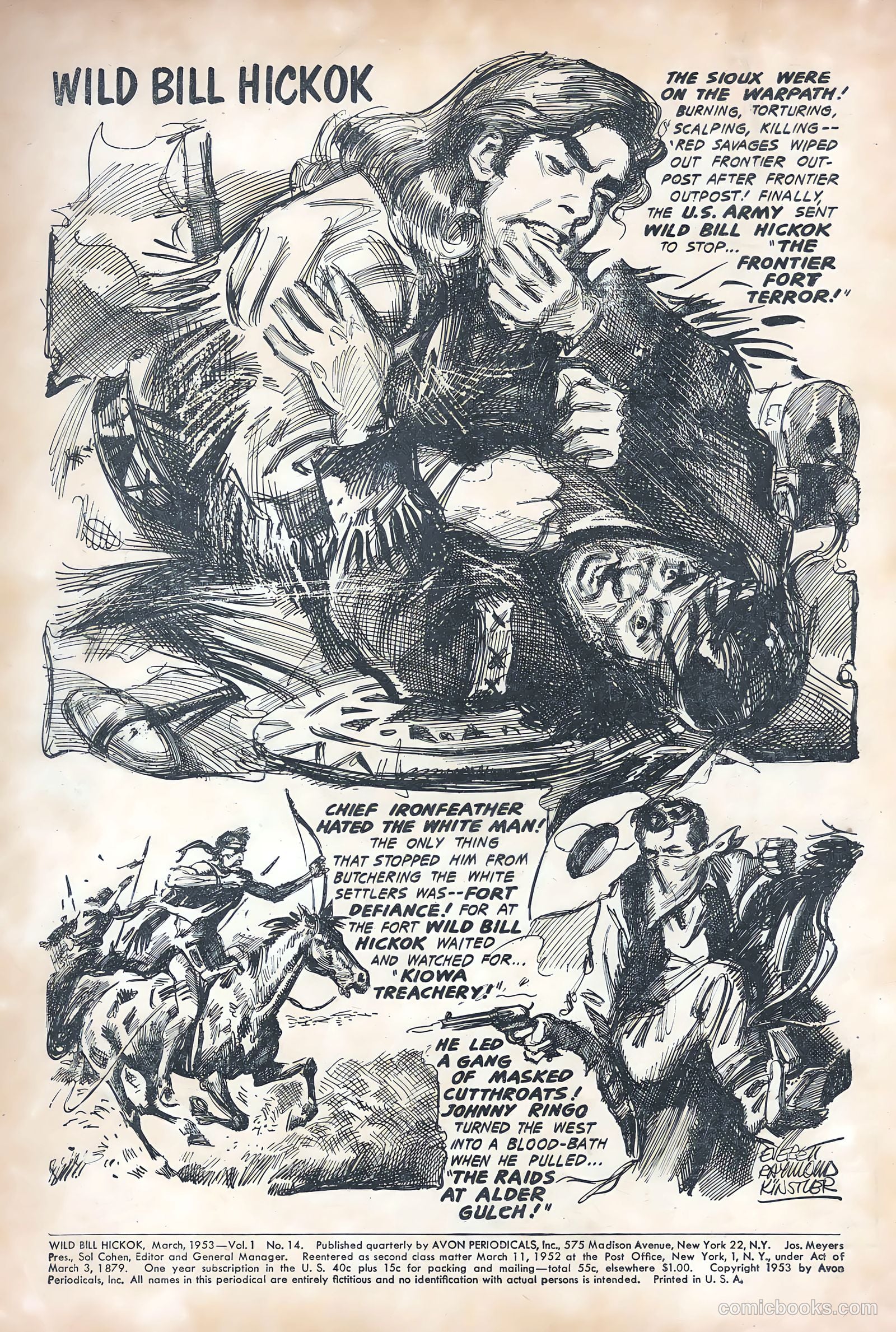 Wild Bill Hickok #14 (1953) — page 2 of 36