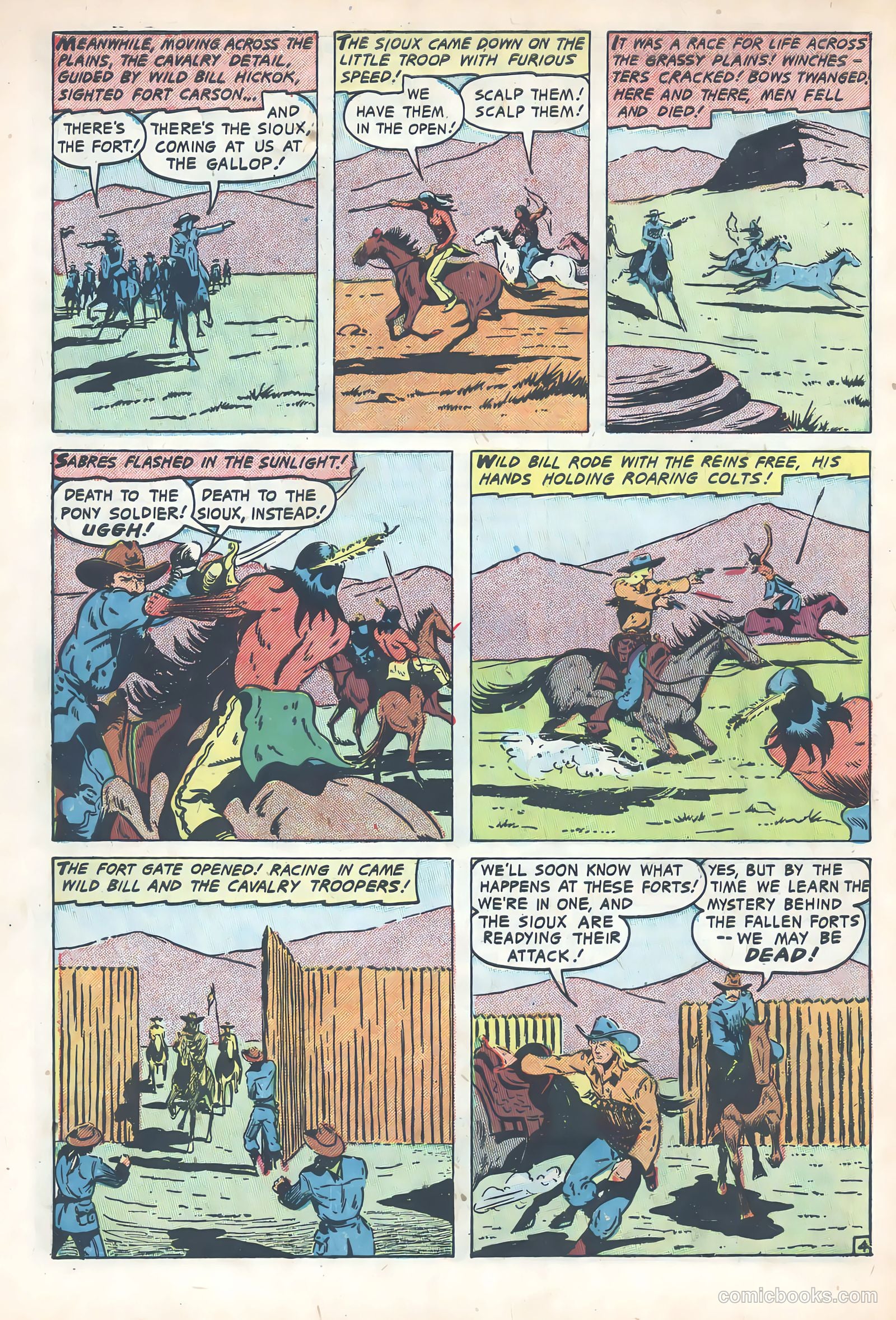 Wild Bill Hickok #14 (1953) — page 6 of 36