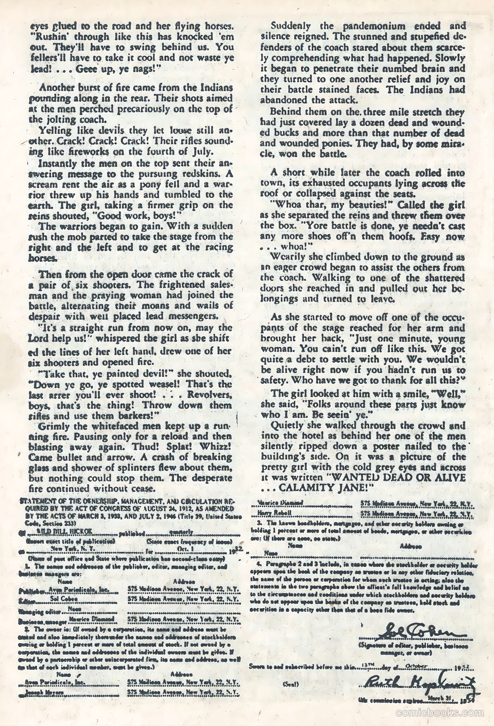 Wild Bill Hickok #15 (1953) — page 12 of 36