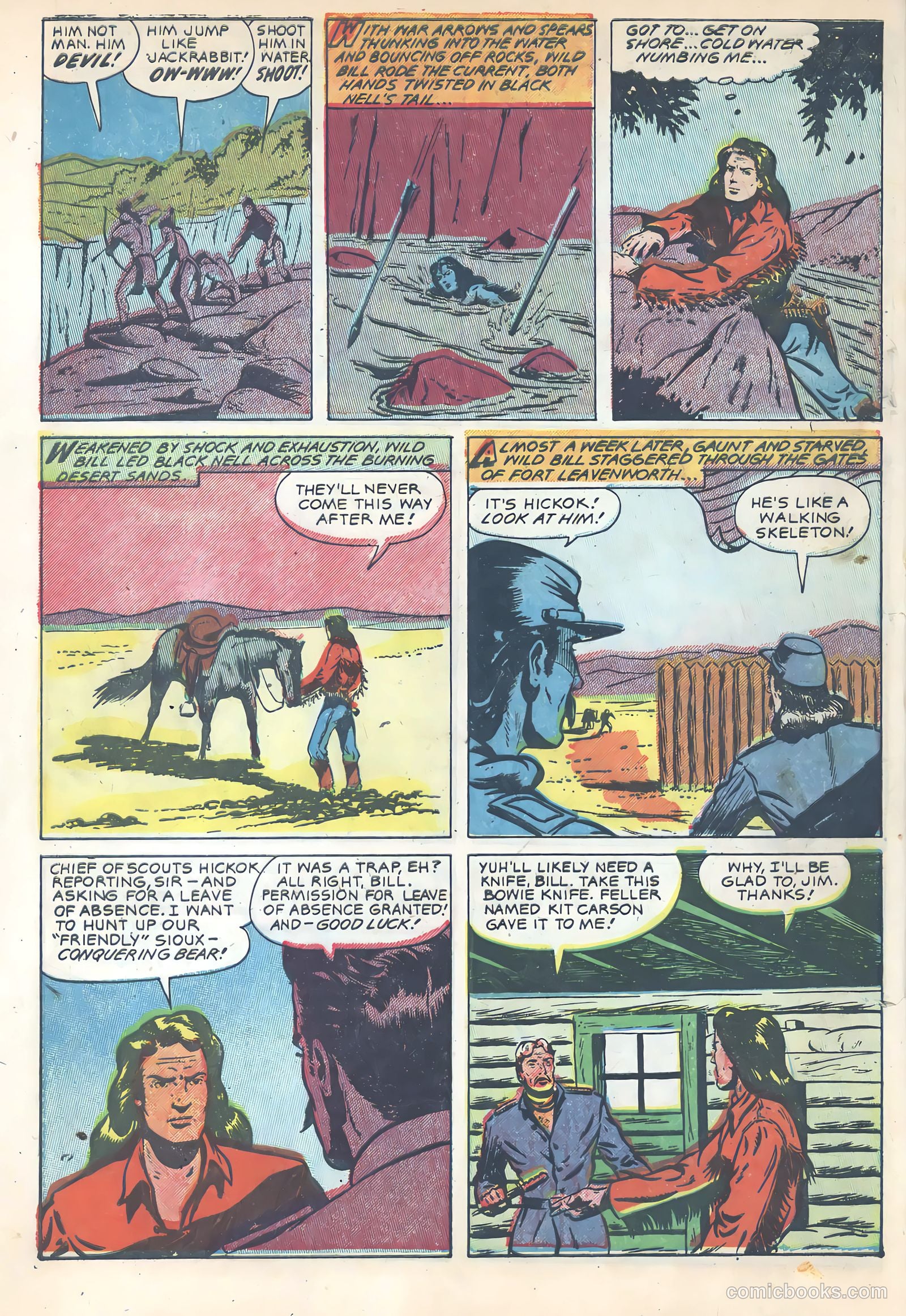 Wild Bill Hickok #16 (1953) — page 8 of 36