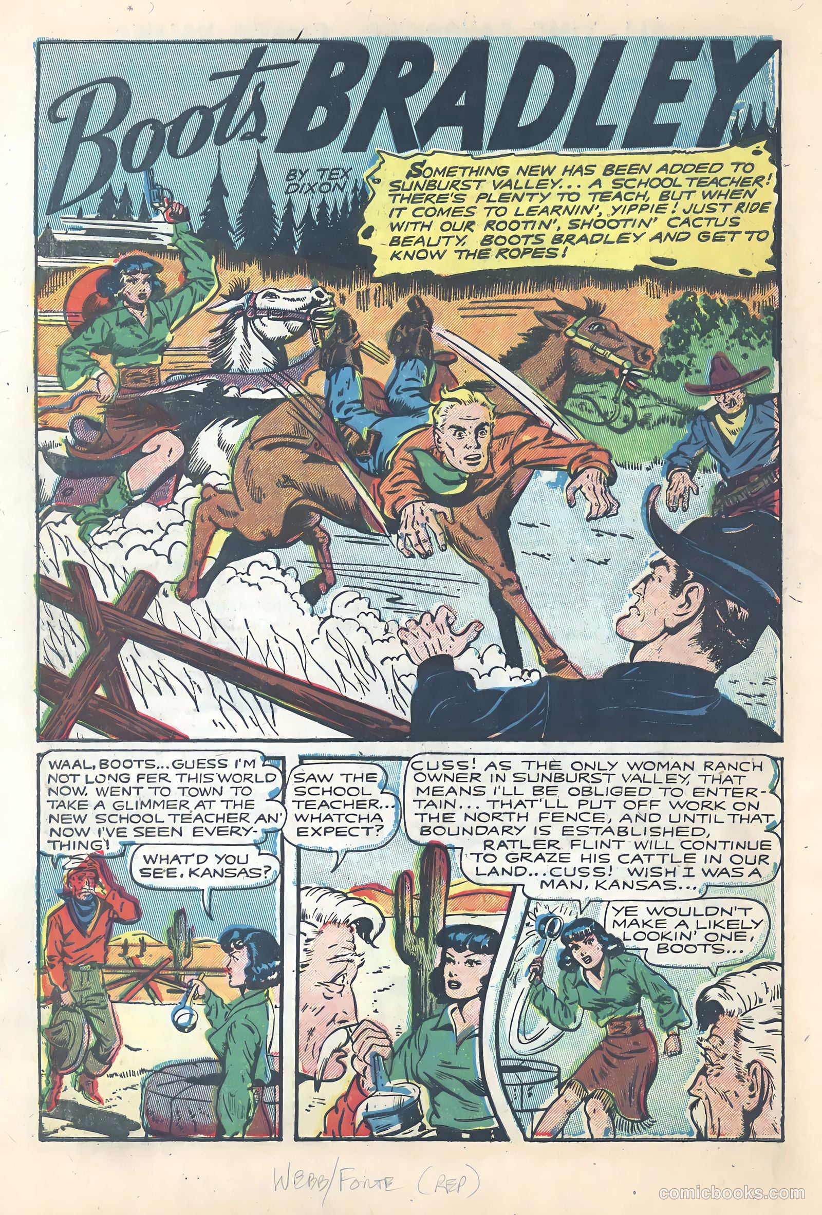 Wild Bill Hickok #16 (1953) — page 28 of 36