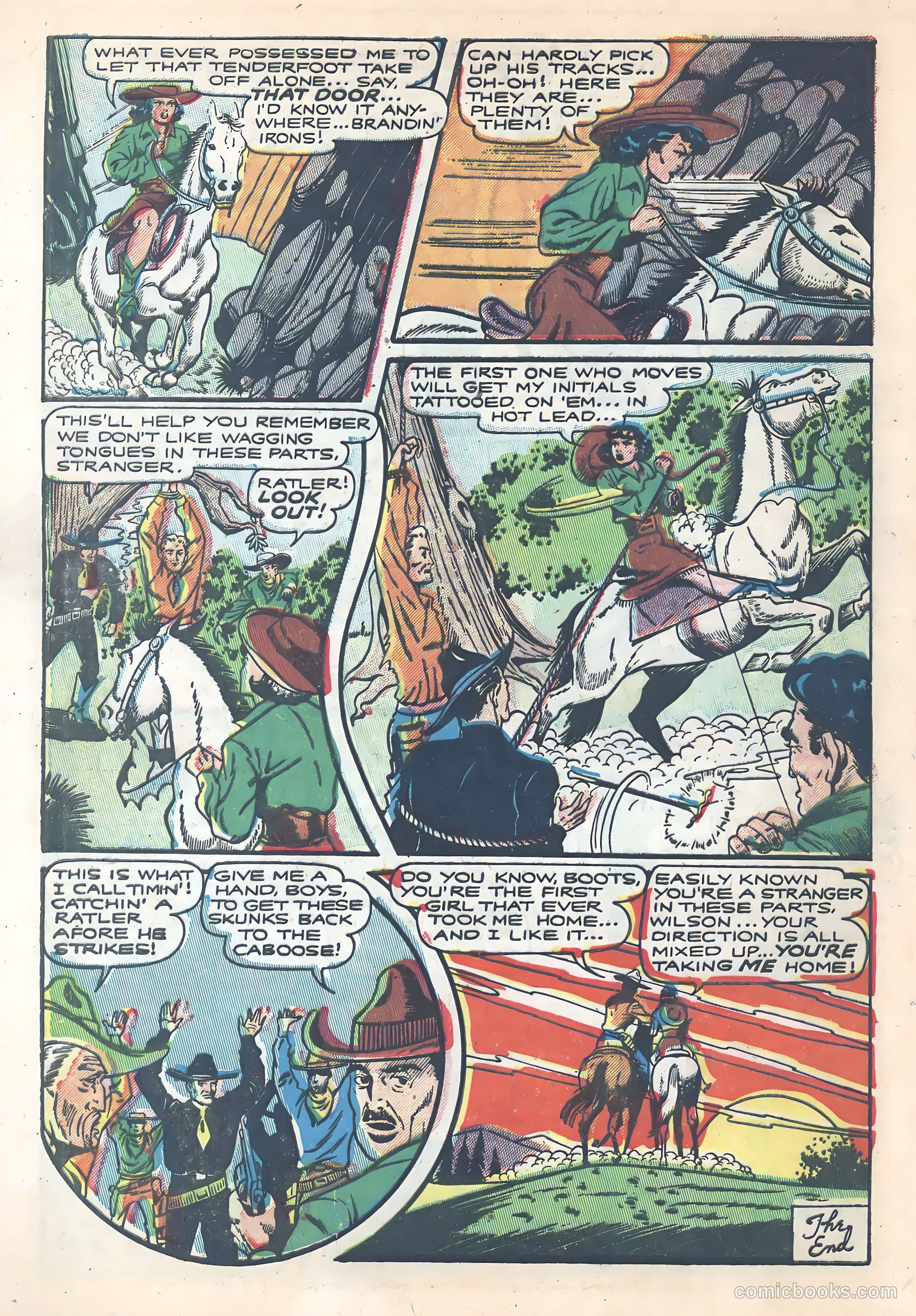 Wild Bill Hickok #16 (1953) — page 32 of 36