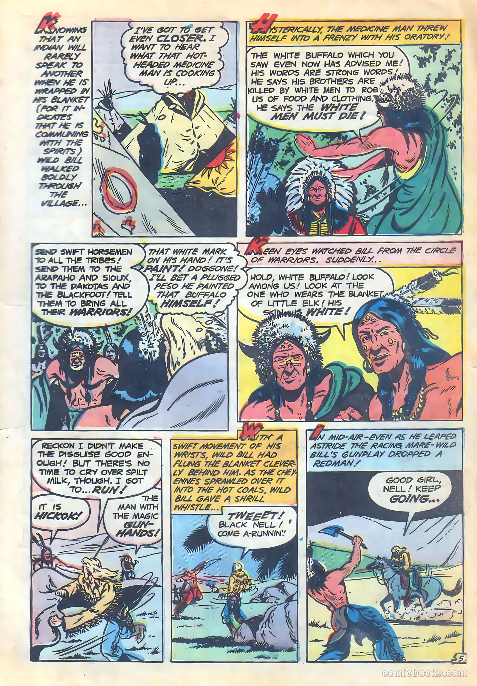 Wild Bill Hickok #18 (1954) — page 7 of 38