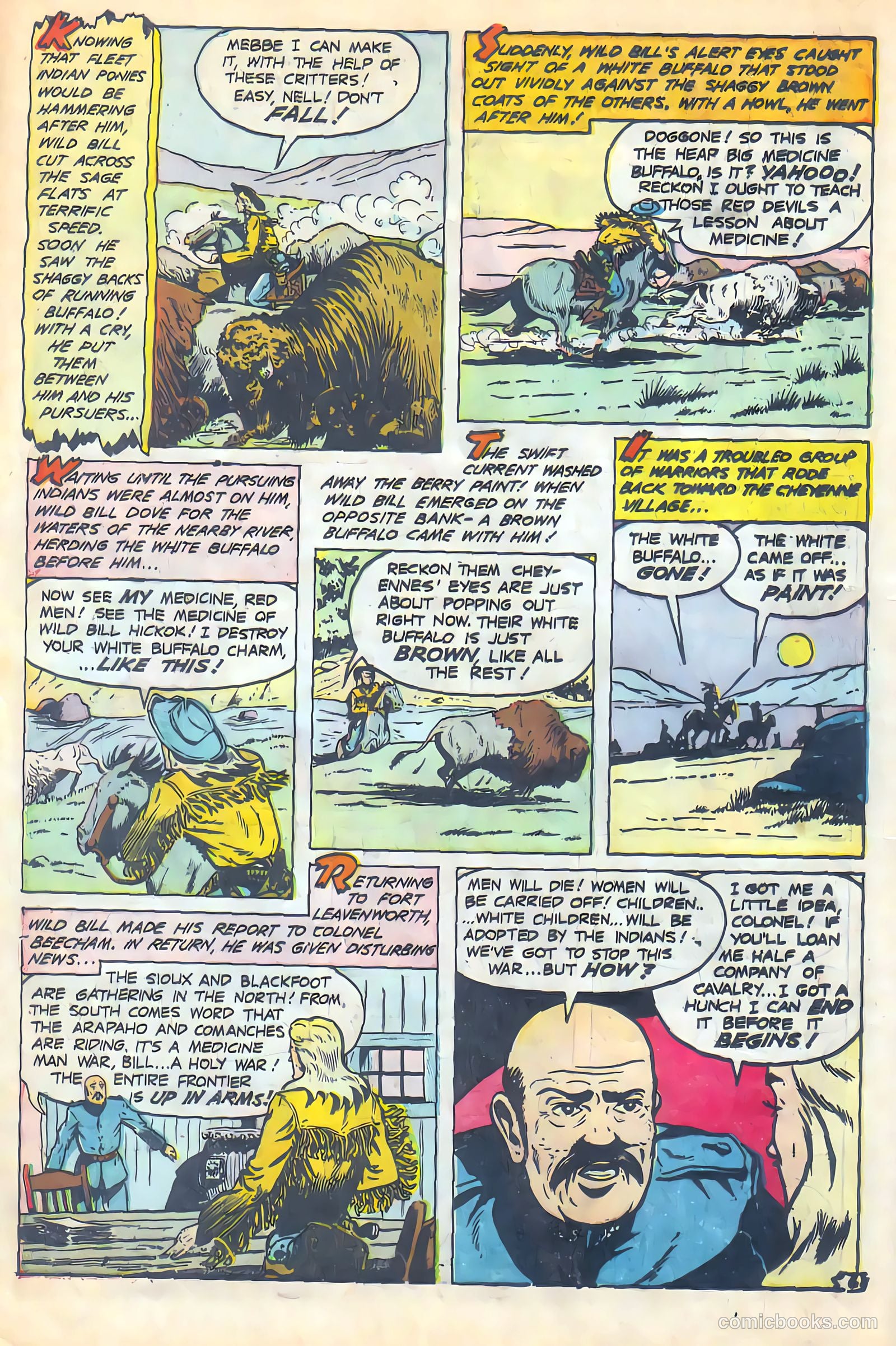 Wild Bill Hickok #18 (1954) — page 8 of 38