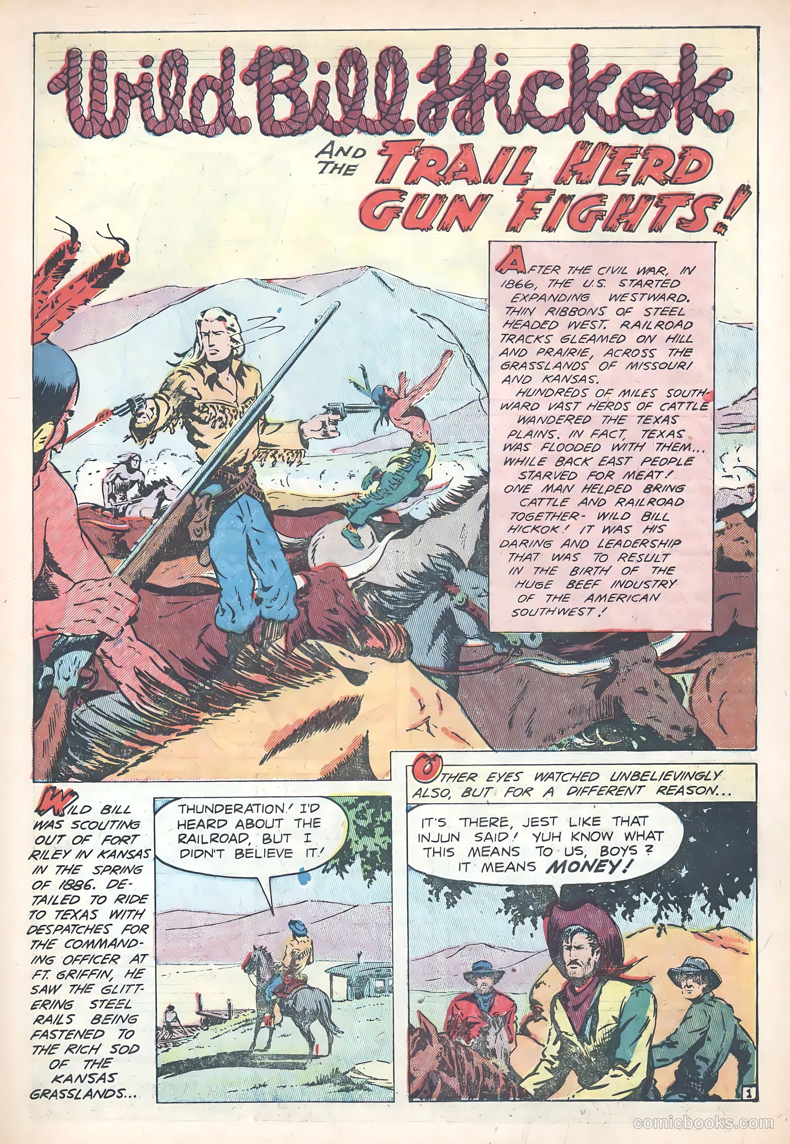 Wild Bill Hickok #19 (1954) — page 3 of 36