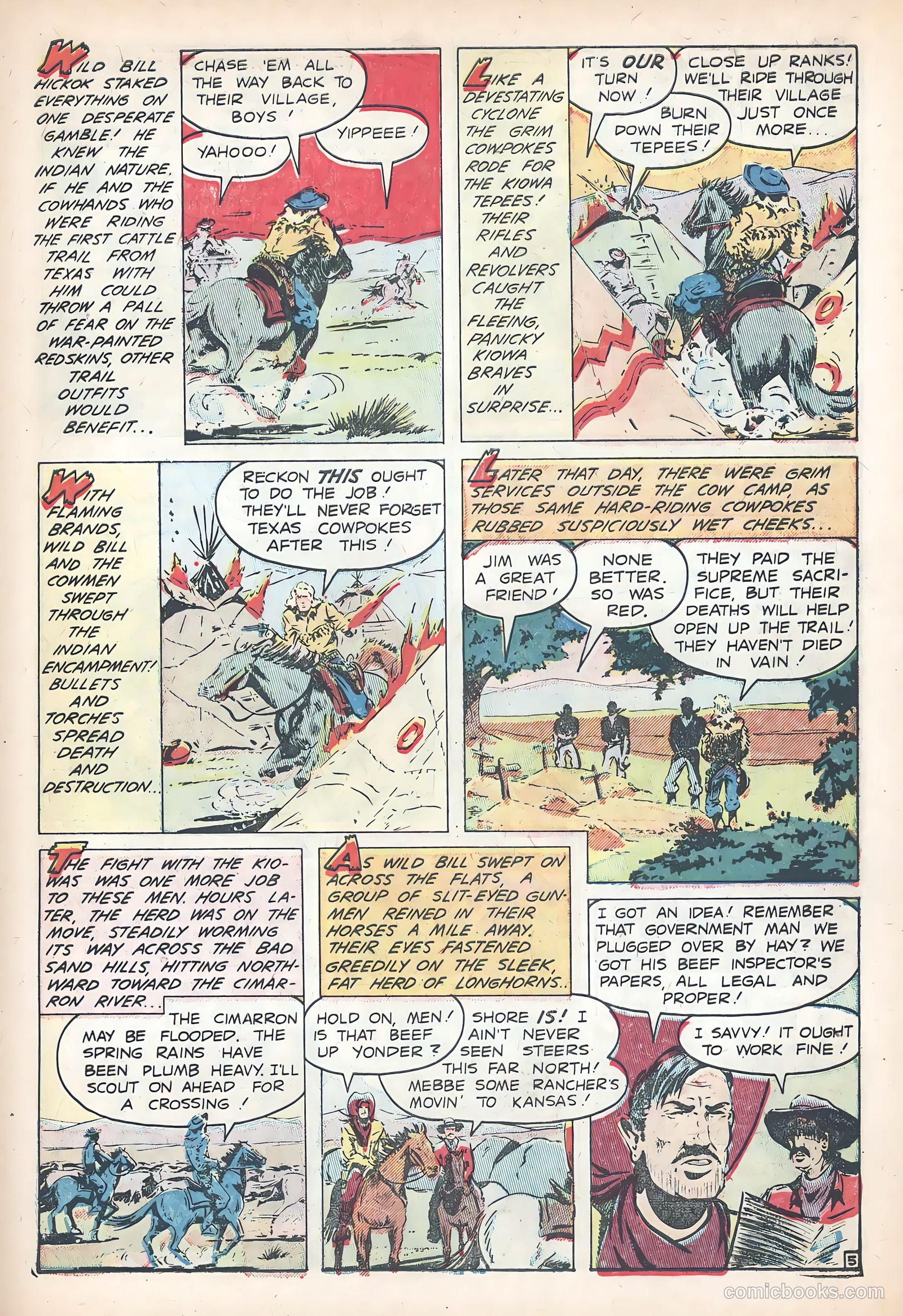 Wild Bill Hickok #19 (1954) — page 7 of 36