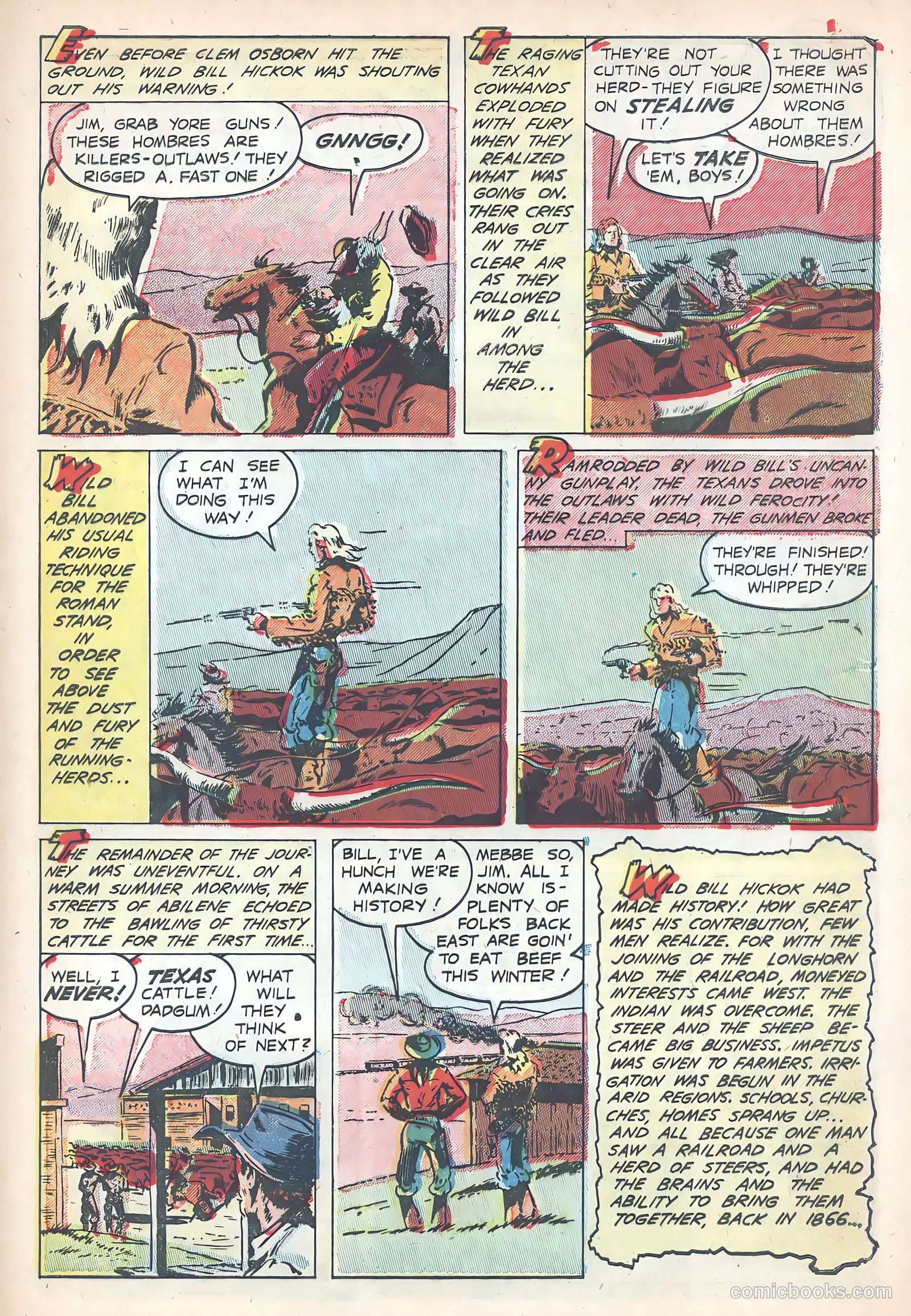 Wild Bill Hickok #19 (1954) — page 9 of 36