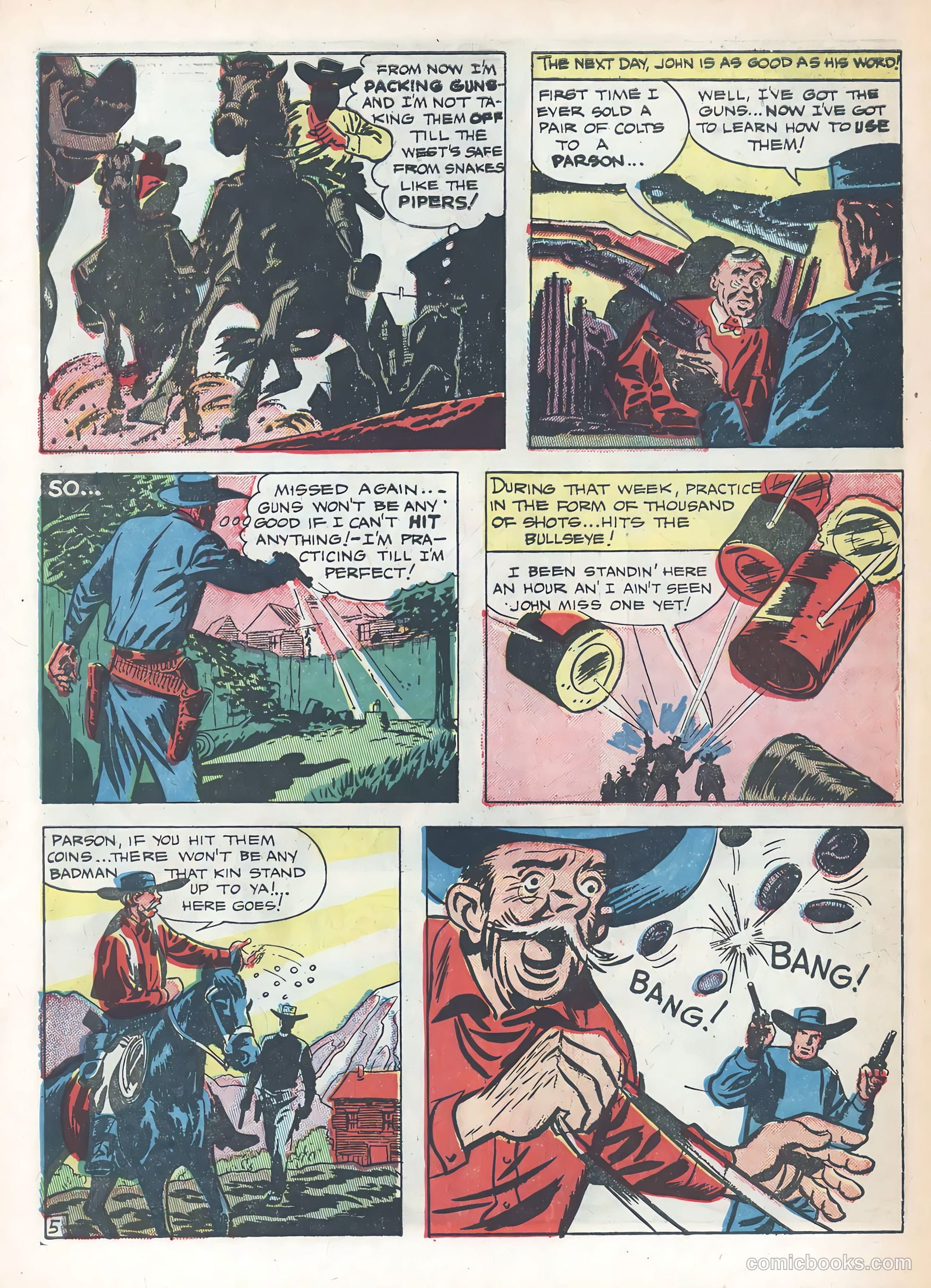 Wild Bill Hickok #19 (1954) — page 30 of 36
