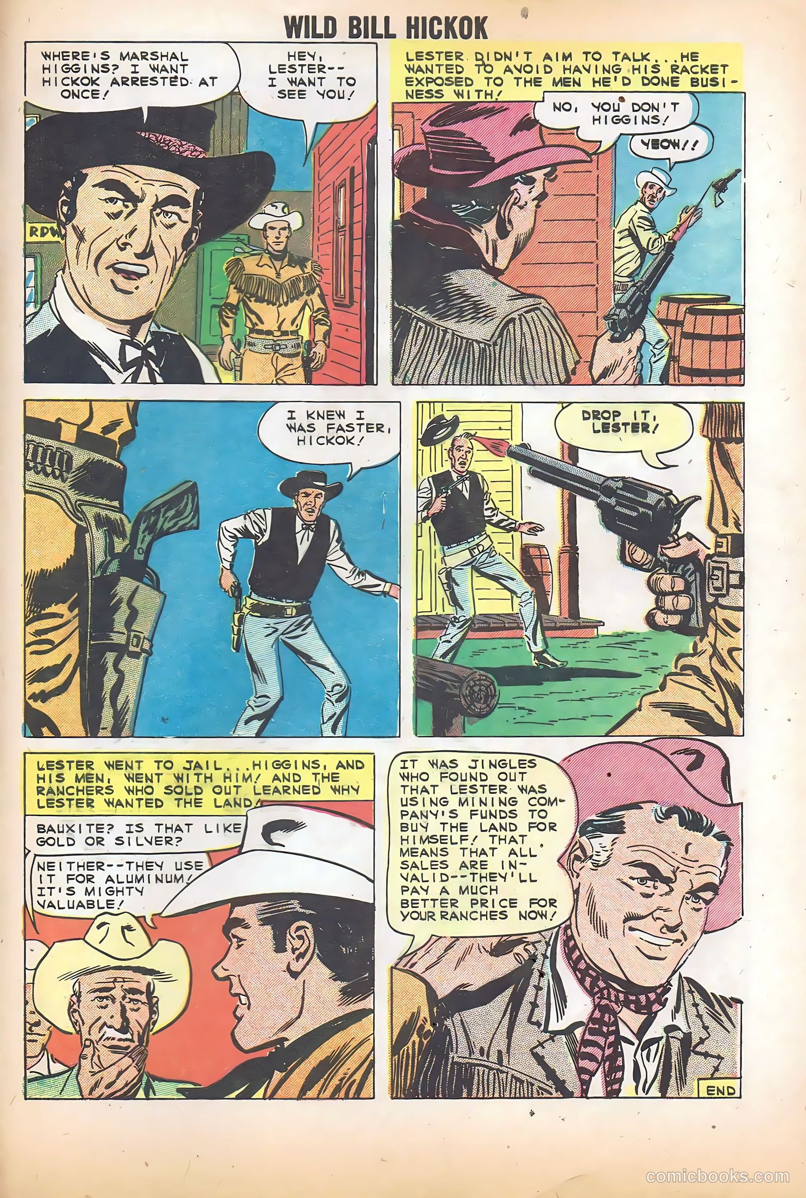 Wild Bill Hickok #2 (1959) — page 33 of 36
