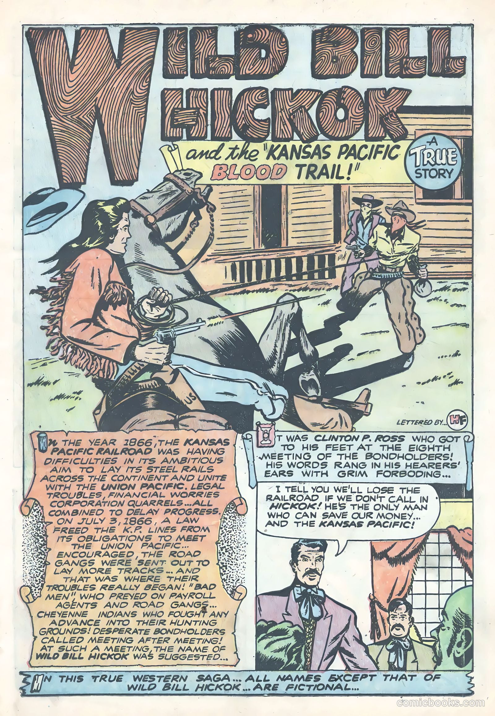 Wild Bill Hickok #20 (1954) — page 3 of 36