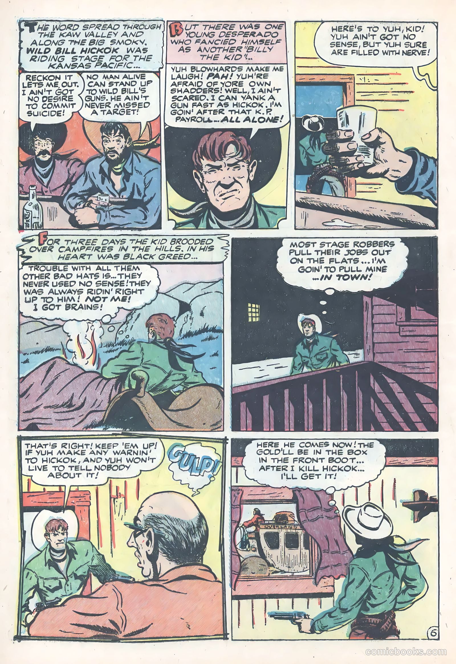 Wild Bill Hickok #20 (1954) — page 8 of 36