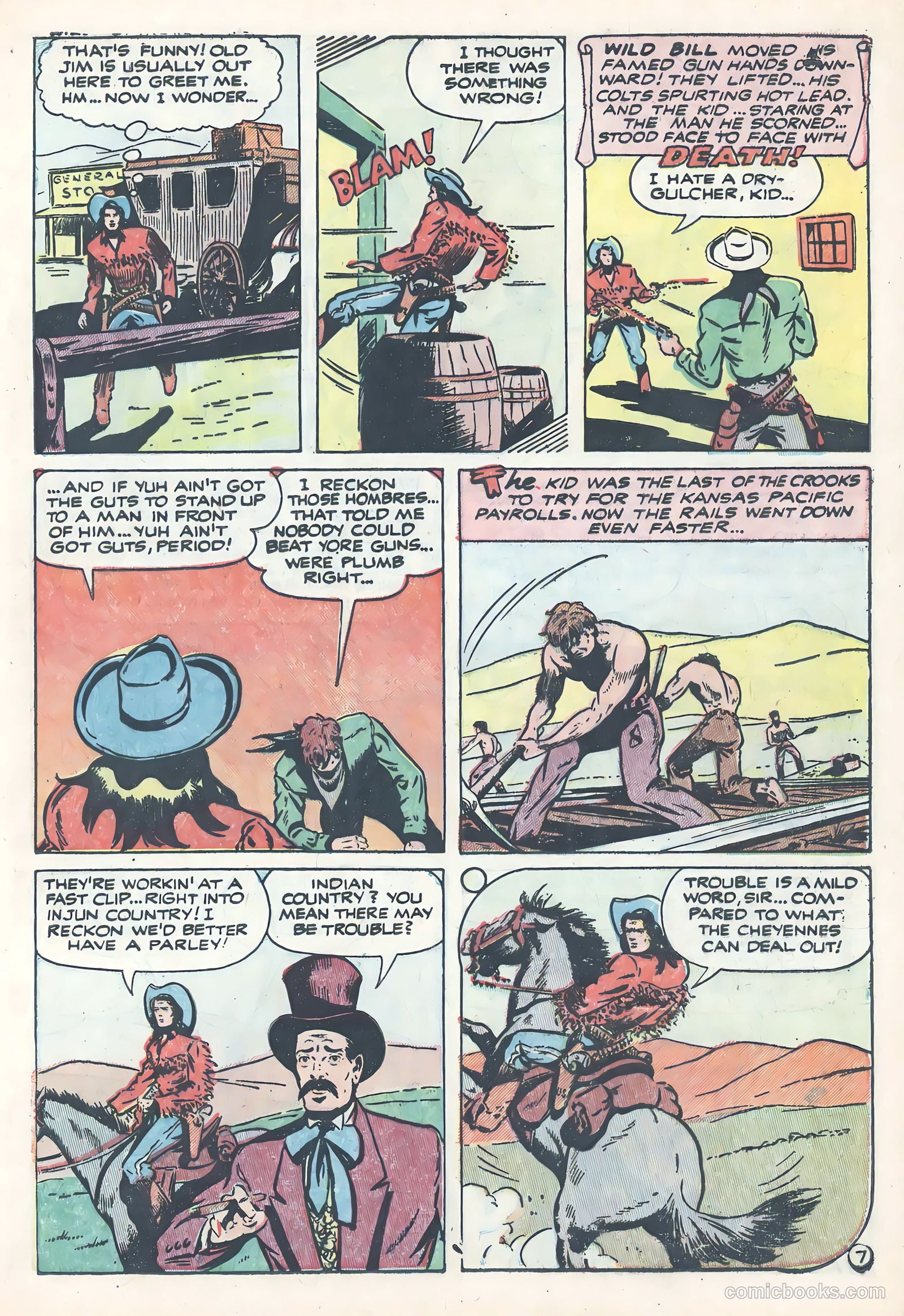 Wild Bill Hickok #20 (1954) — page 9 of 36