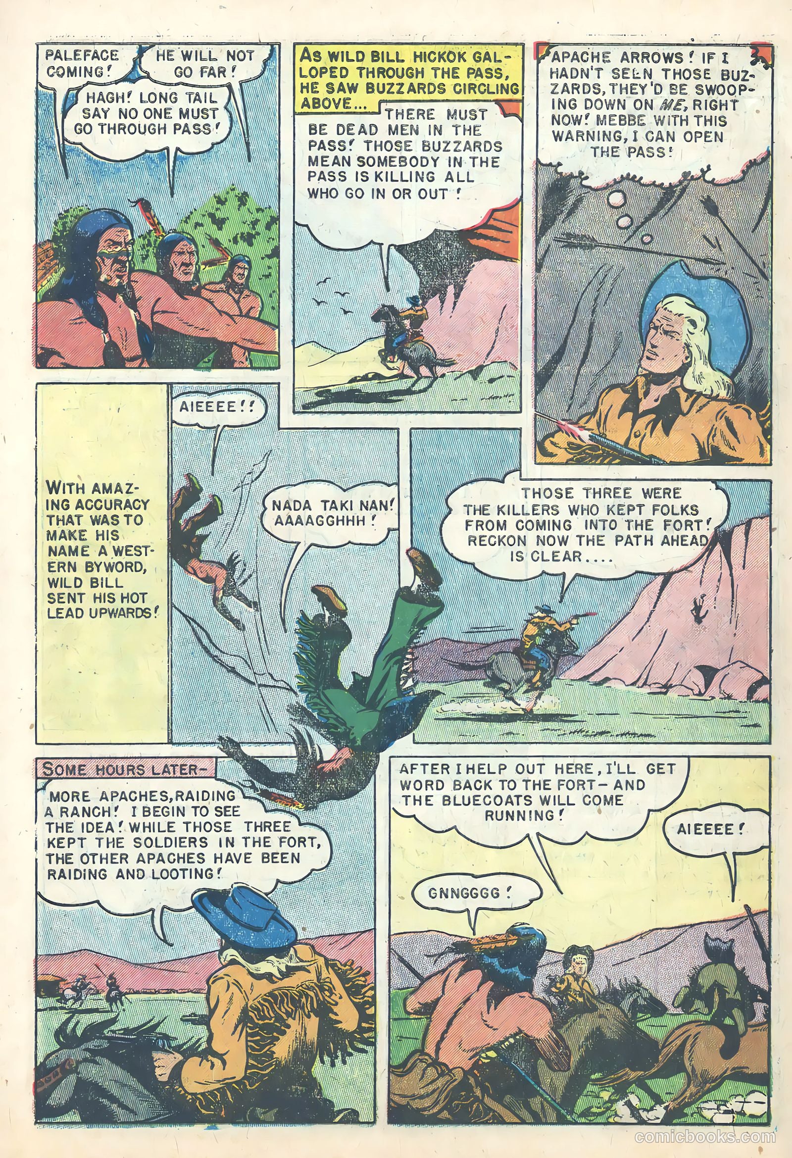 Wild Bill Hickok #22 (1955) — page 7 of 37
