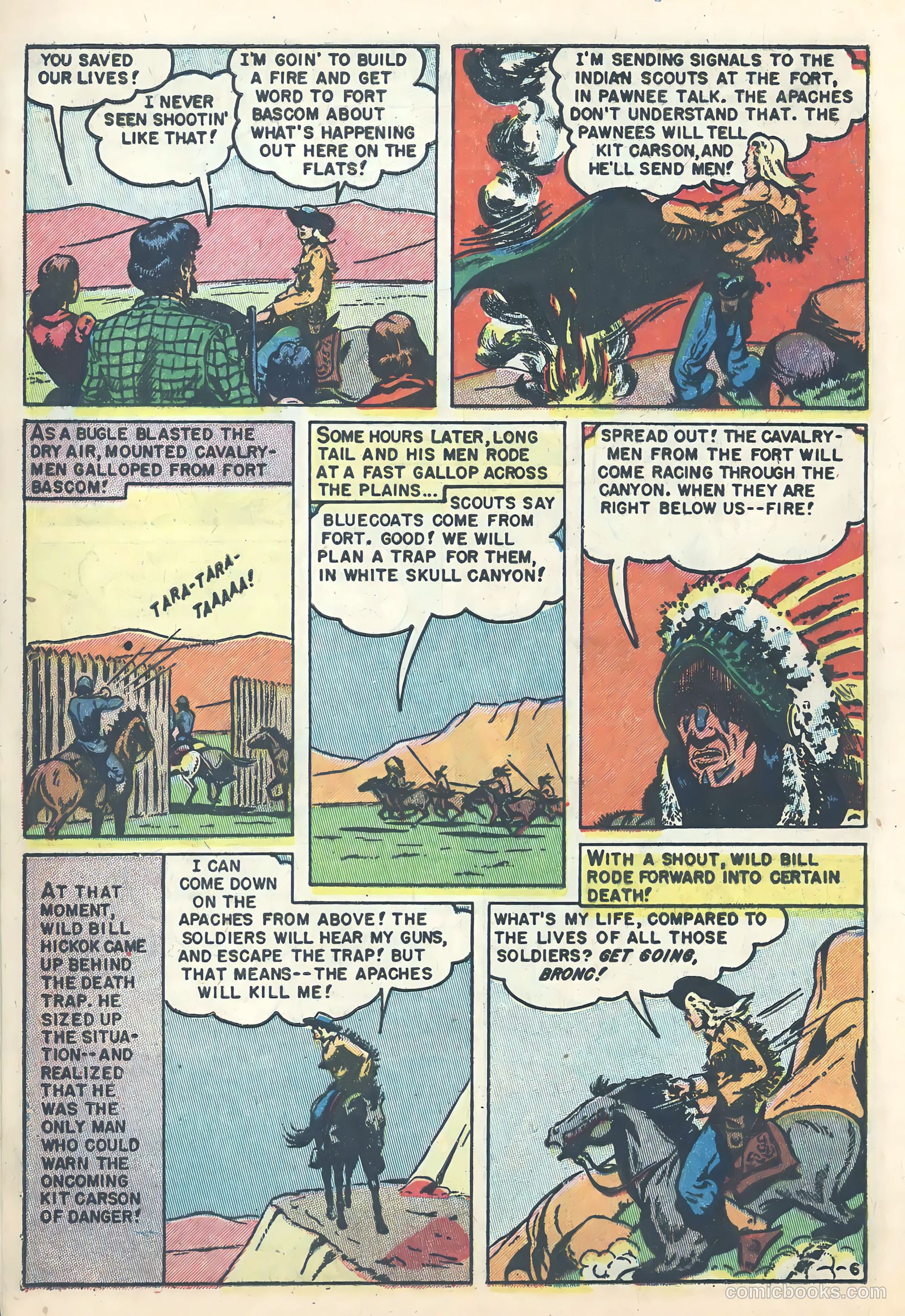 Wild Bill Hickok #22 (1955) — page 8 of 37