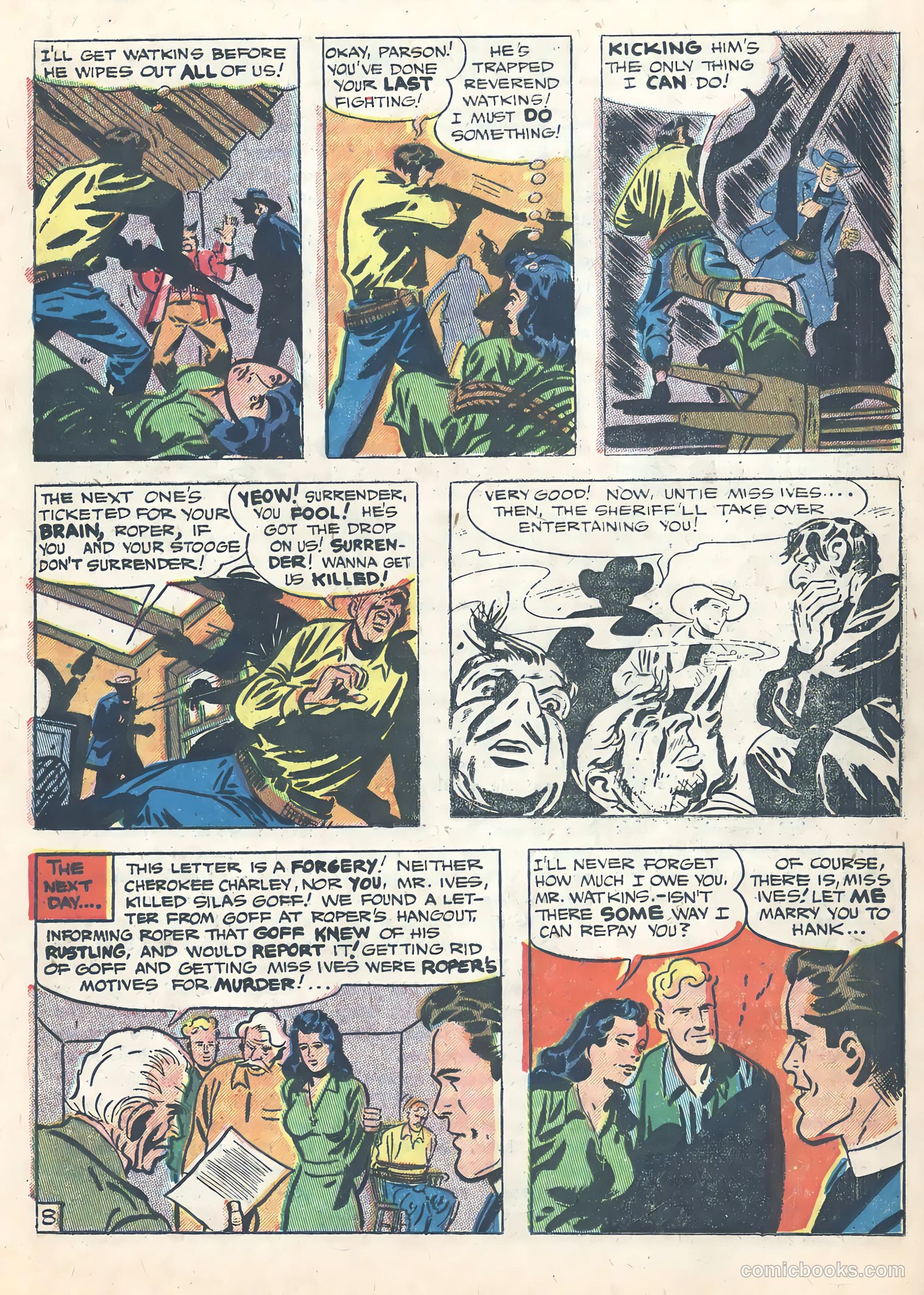 Wild Bill Hickok #22 (1955) — page 17 of 37