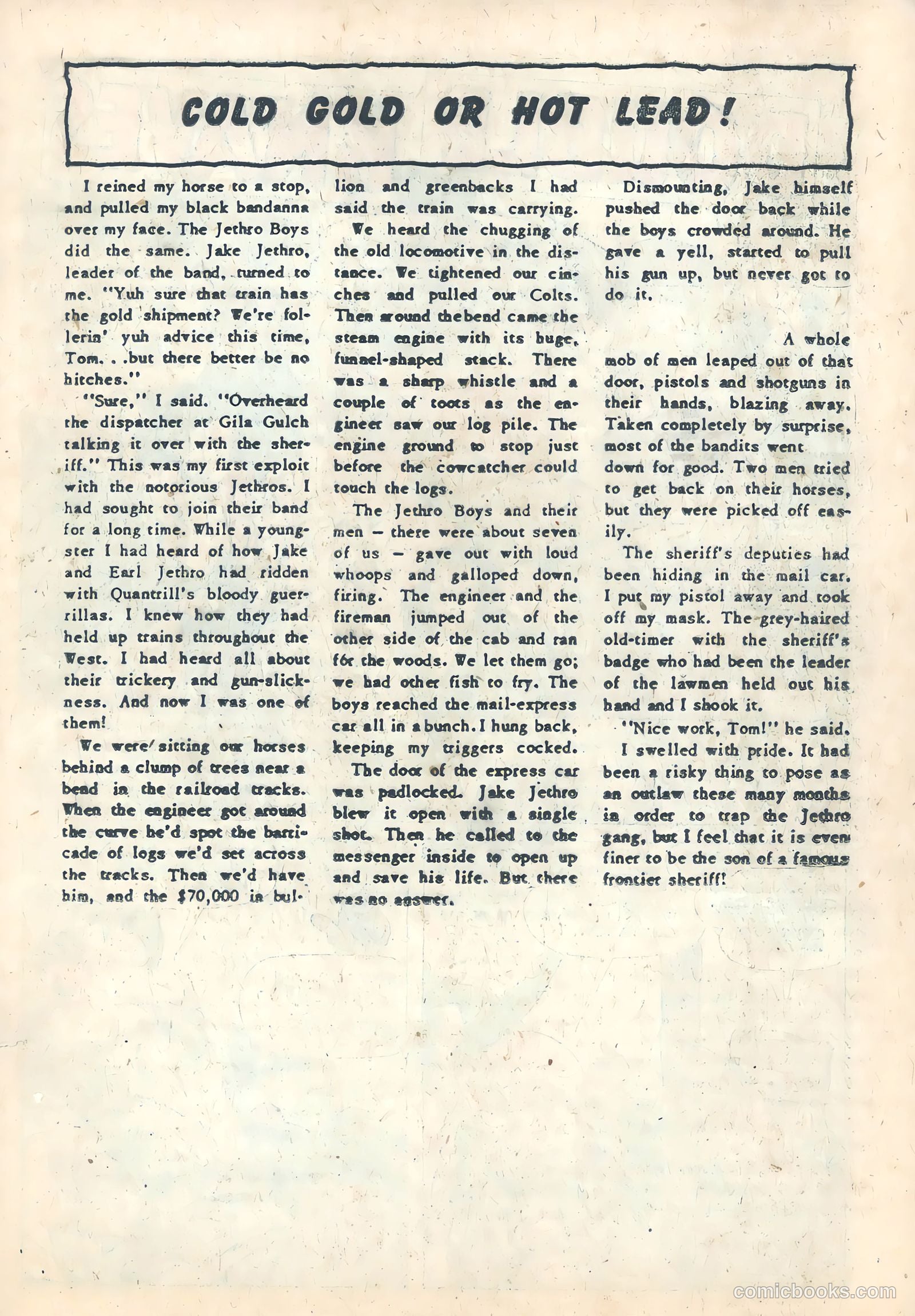 Wild Bill Hickok #22 (1955) — page 19 of 37