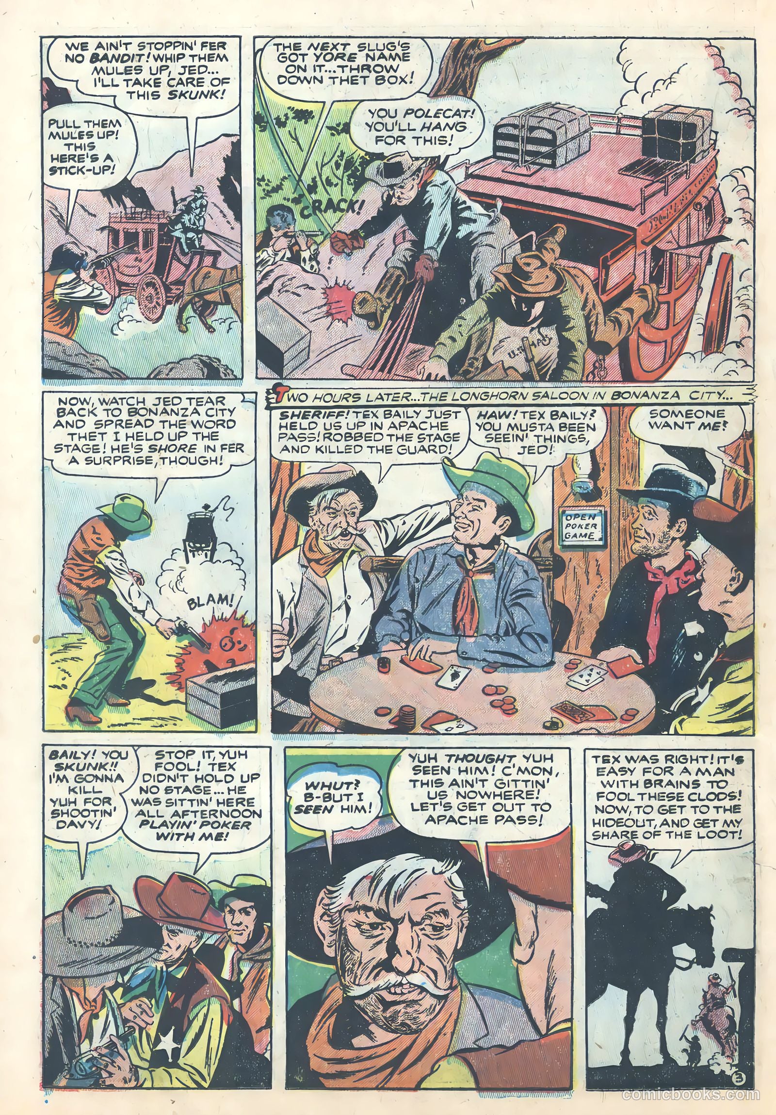Wild Bill Hickok #22 (1955) — page 22 of 37