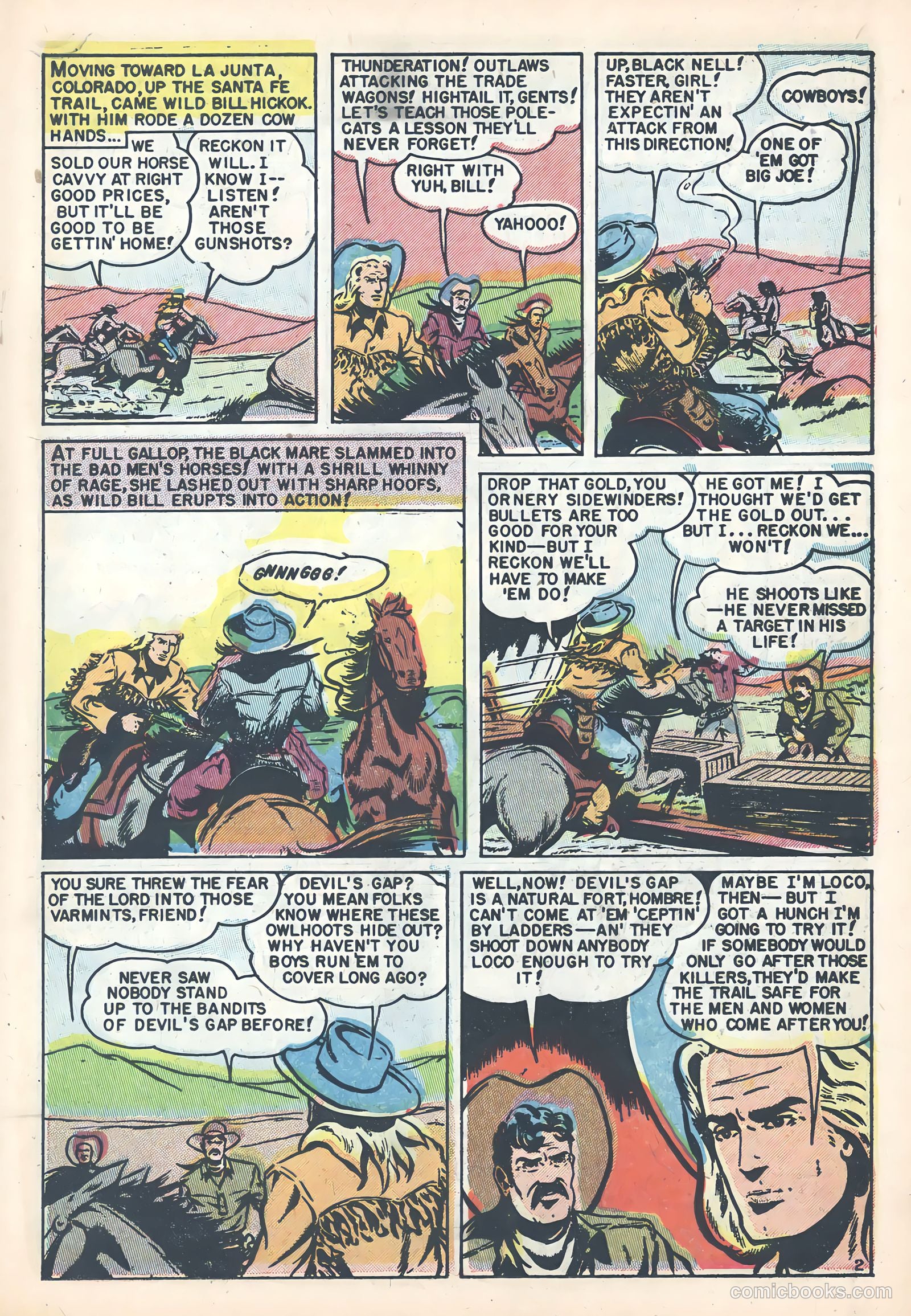 Wild Bill Hickok #23 (1955) — page 19 of 36