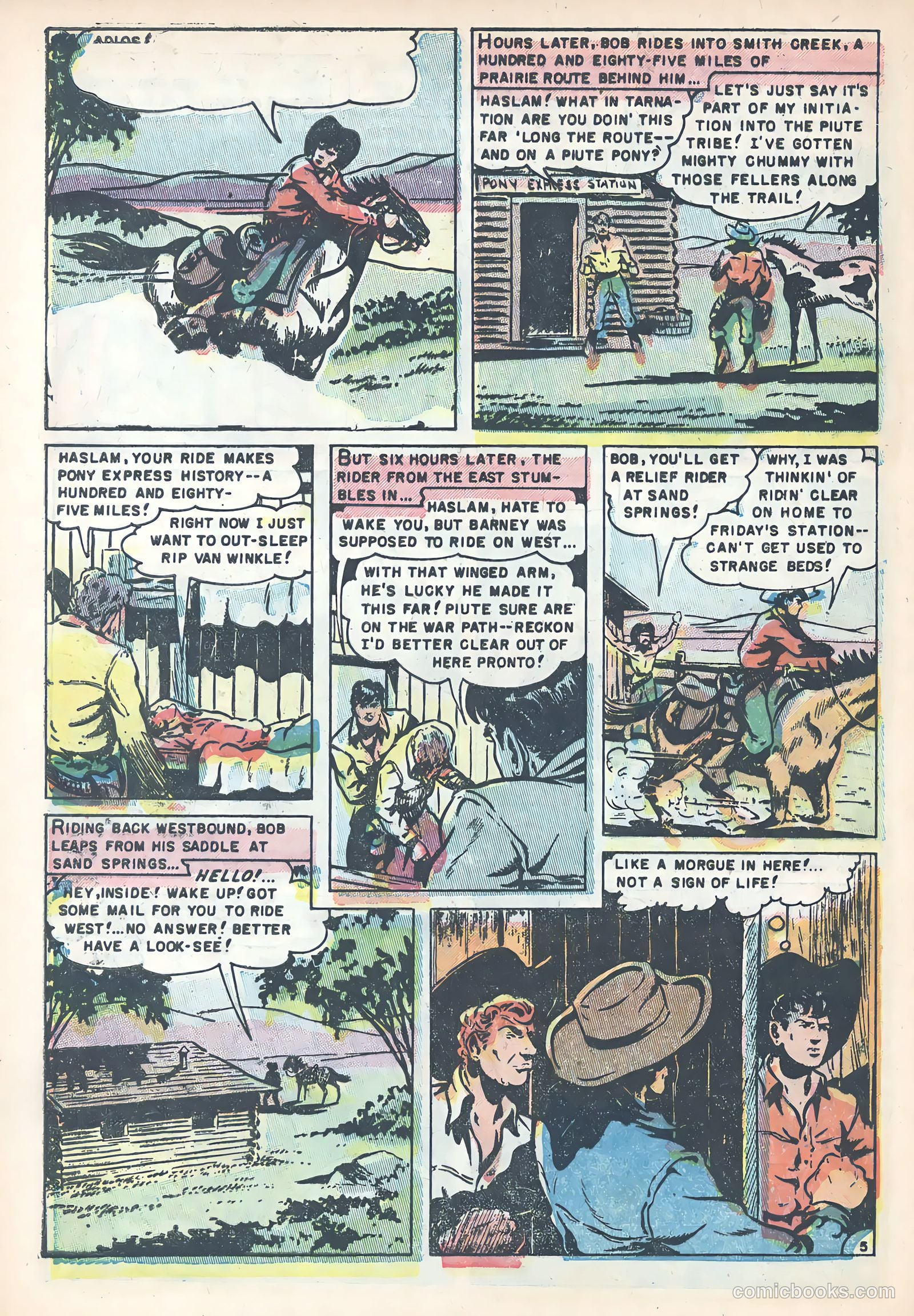 Wild Bill Hickok #23 (1955) — page 32 of 36