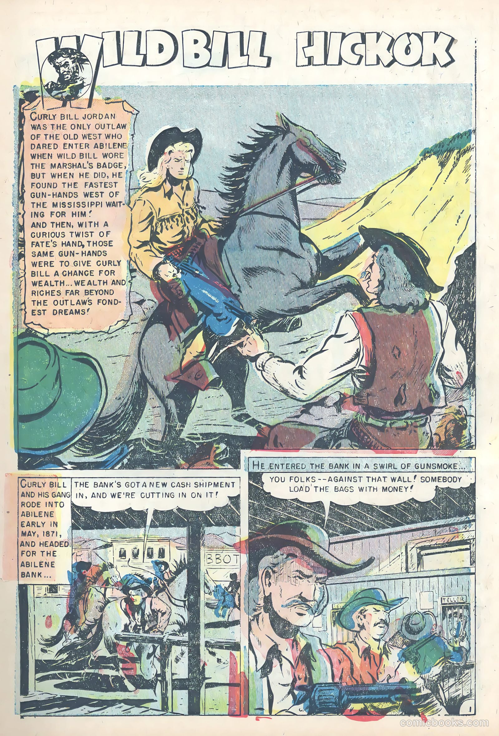 Wild Bill Hickok #24 (1955) — page 17 of 36