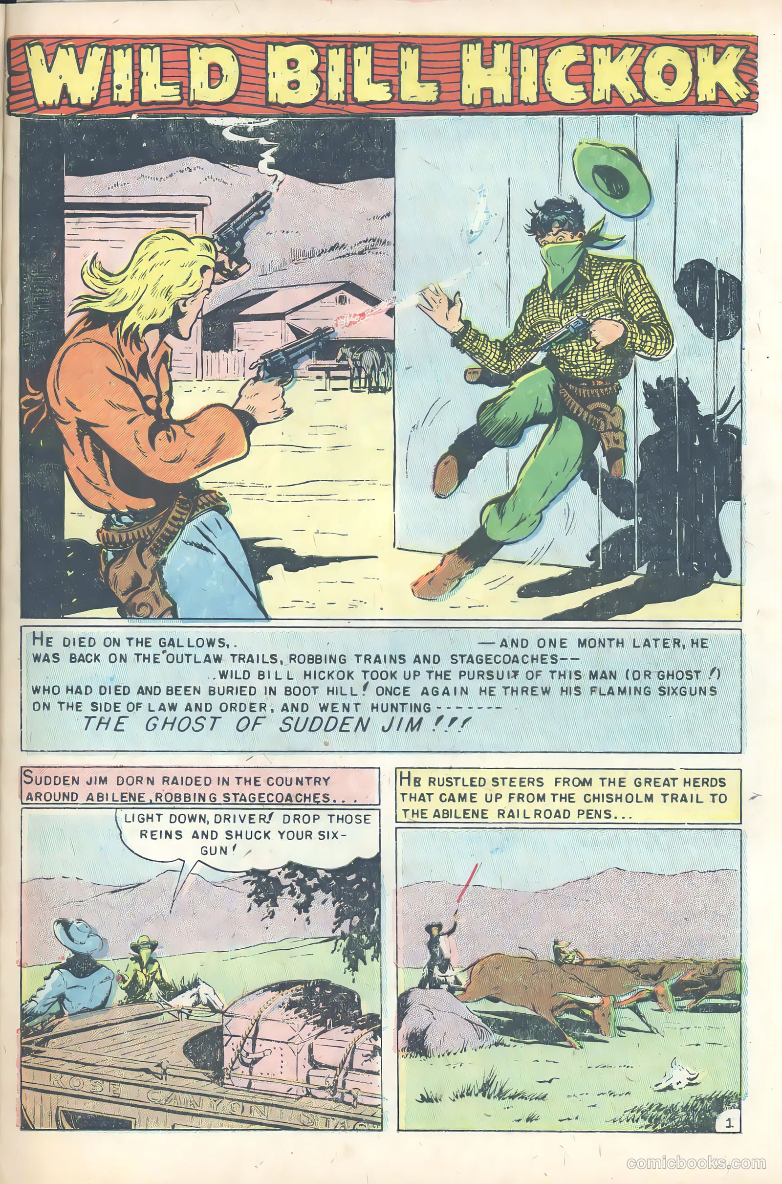 Wild Bill Hickok #24 (1955) — page 27 of 36