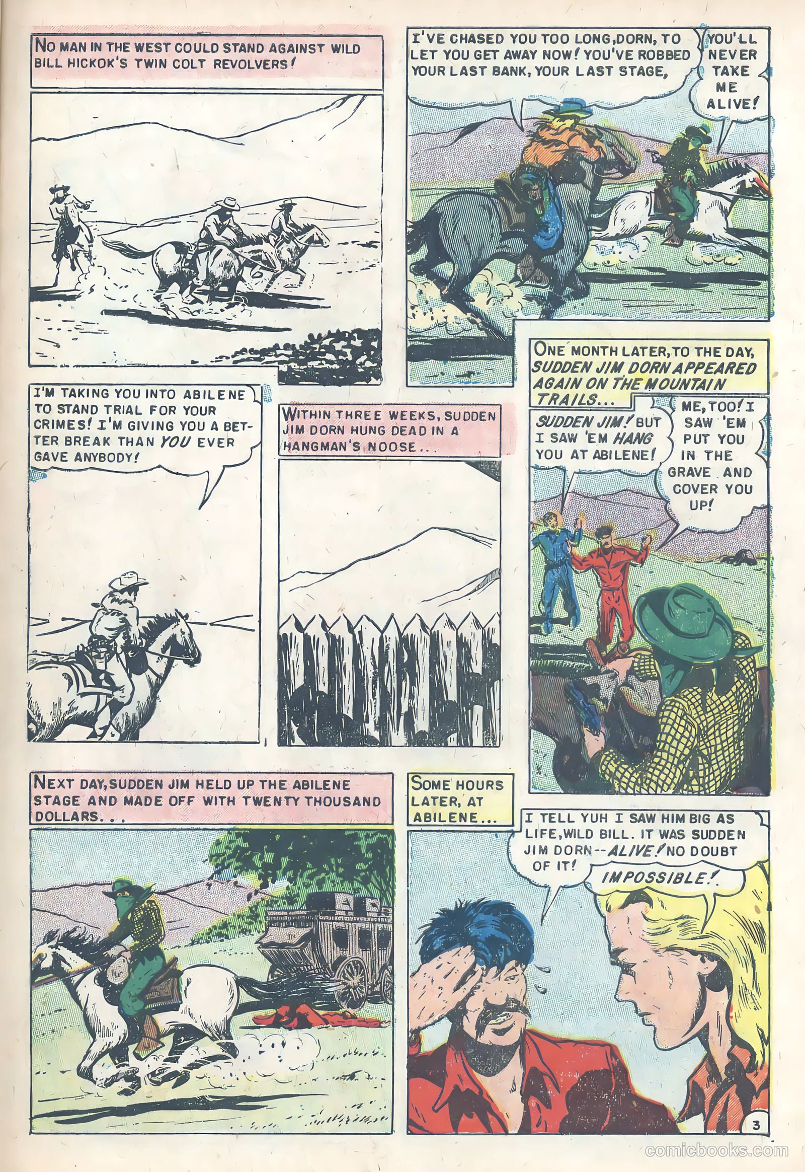 Wild Bill Hickok #24 (1955) — page 29 of 36
