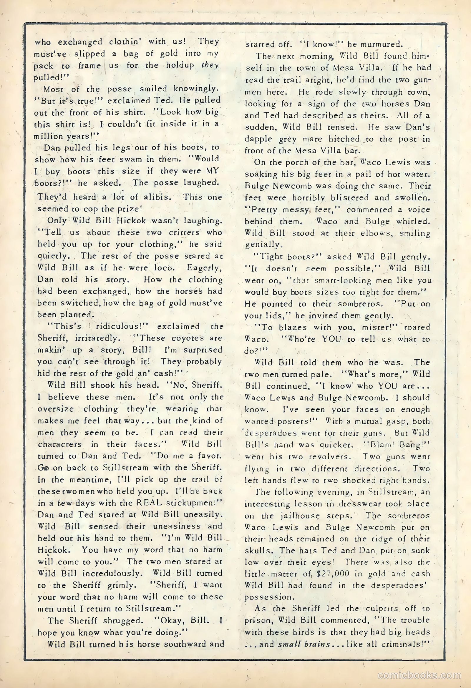 Wild Bill Hickok #25 (1955) — page 10 of 36
